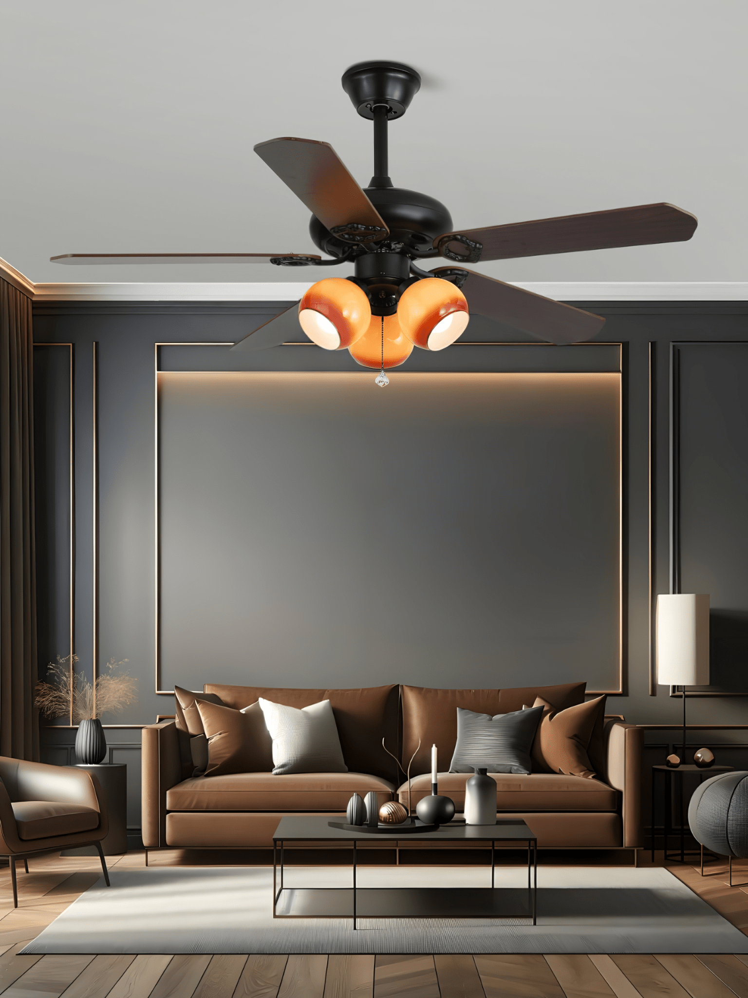 Plafonnier ventilateur vintage Nomaro