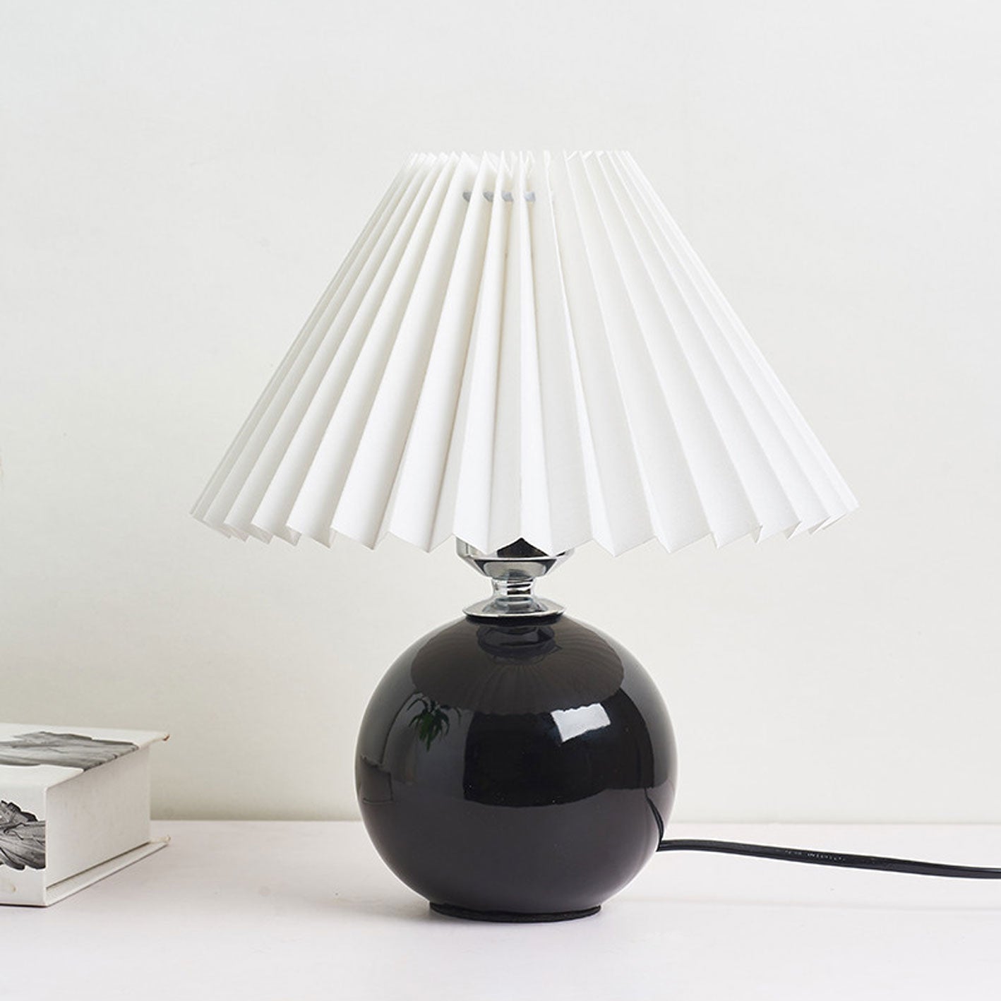Lampe de table plissée Haionoris