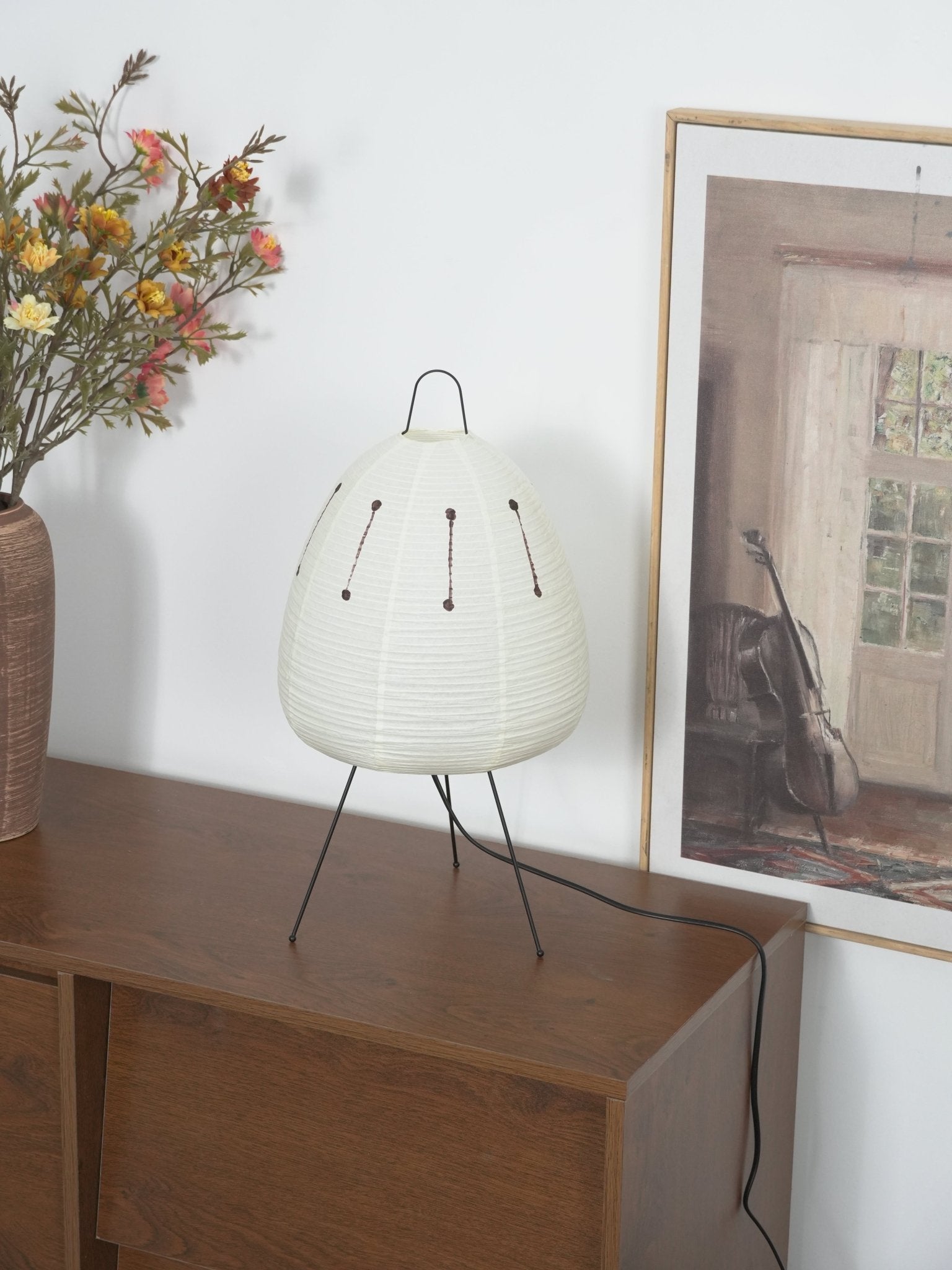 Lampe de table japonaise Pélvionalis