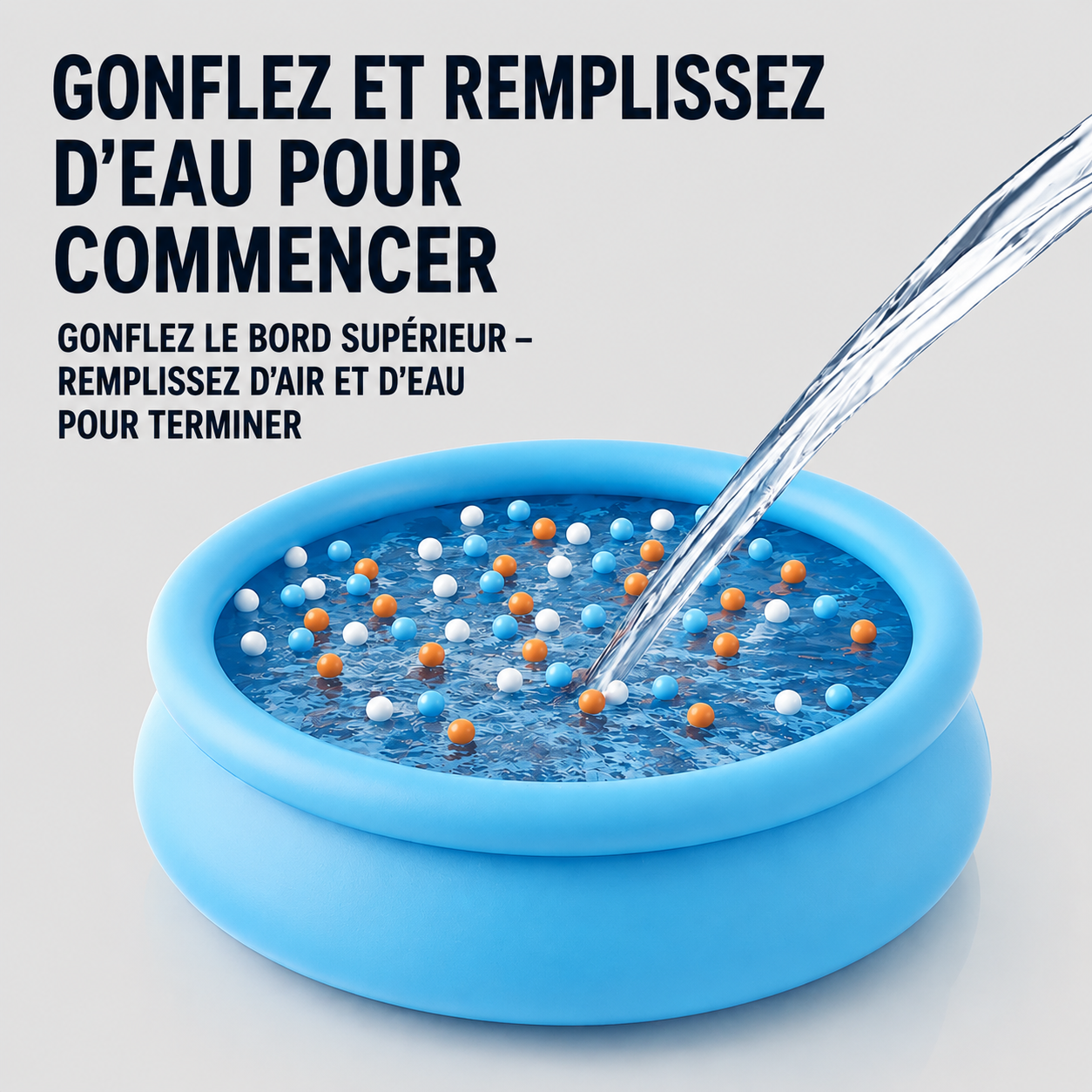 Piscine gonflable extérieure Gacieloris