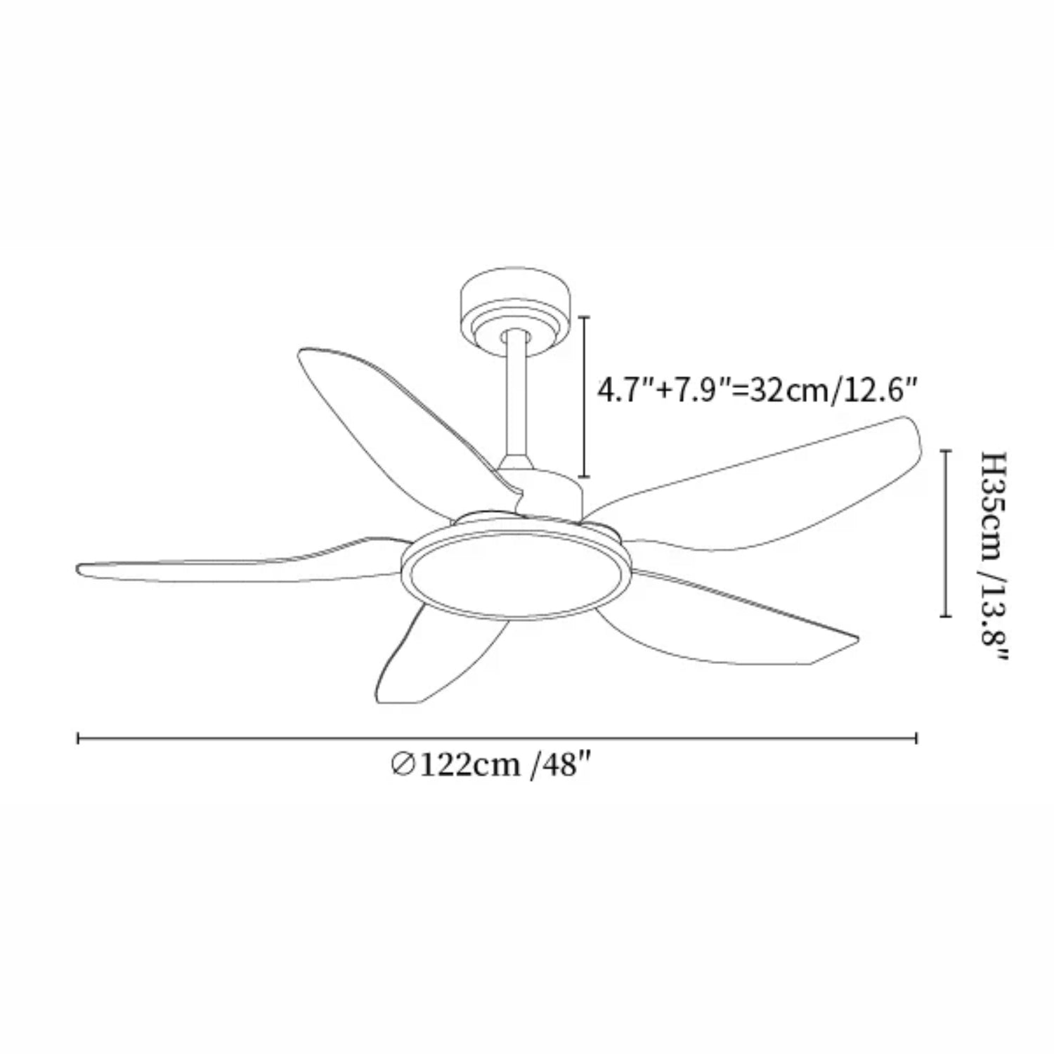 Plafonnier ventilateur Torbelvian