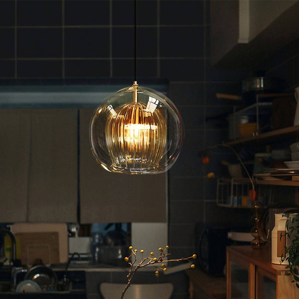 Suspension globe Rosravvaux