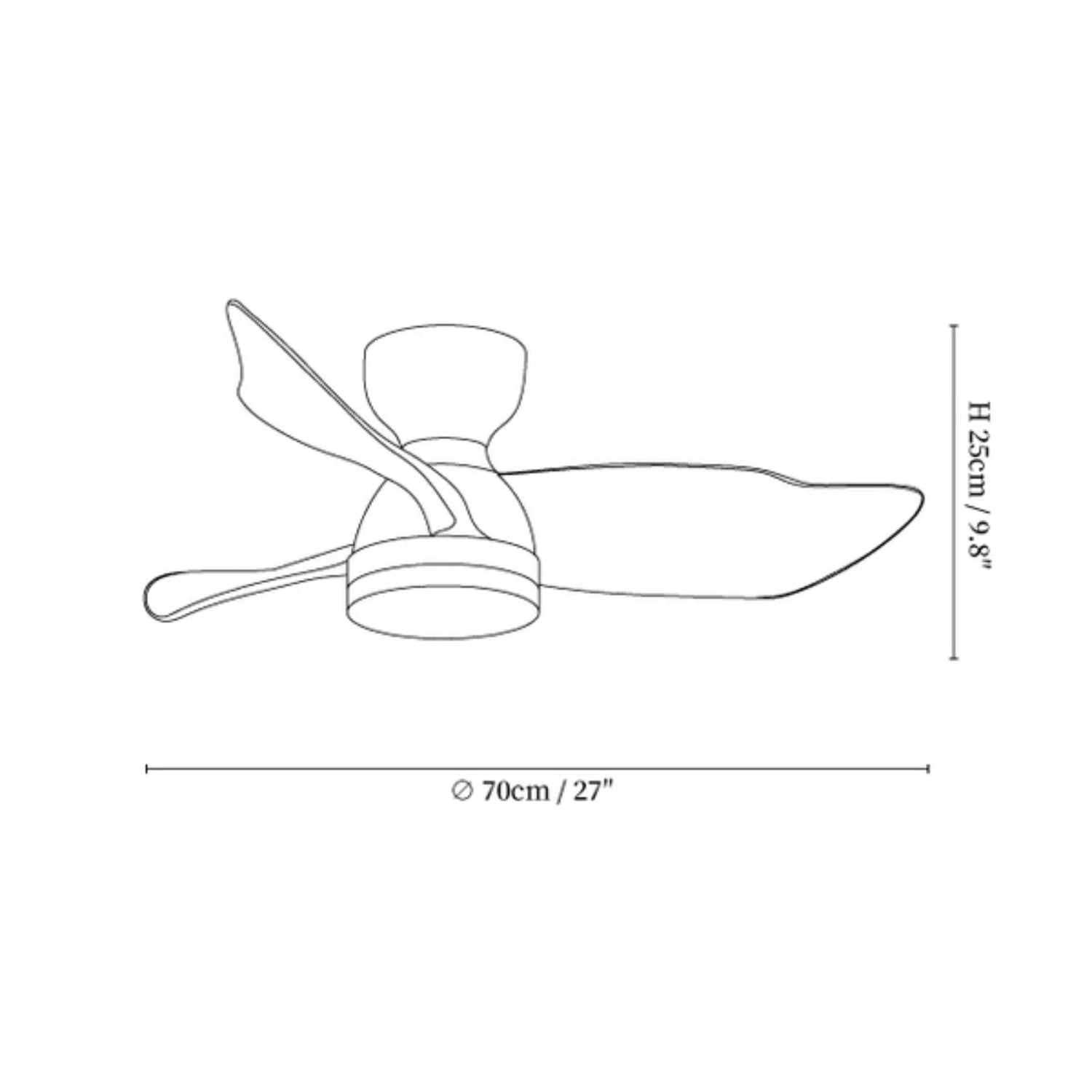Plafonnier ventilateur Taéllya