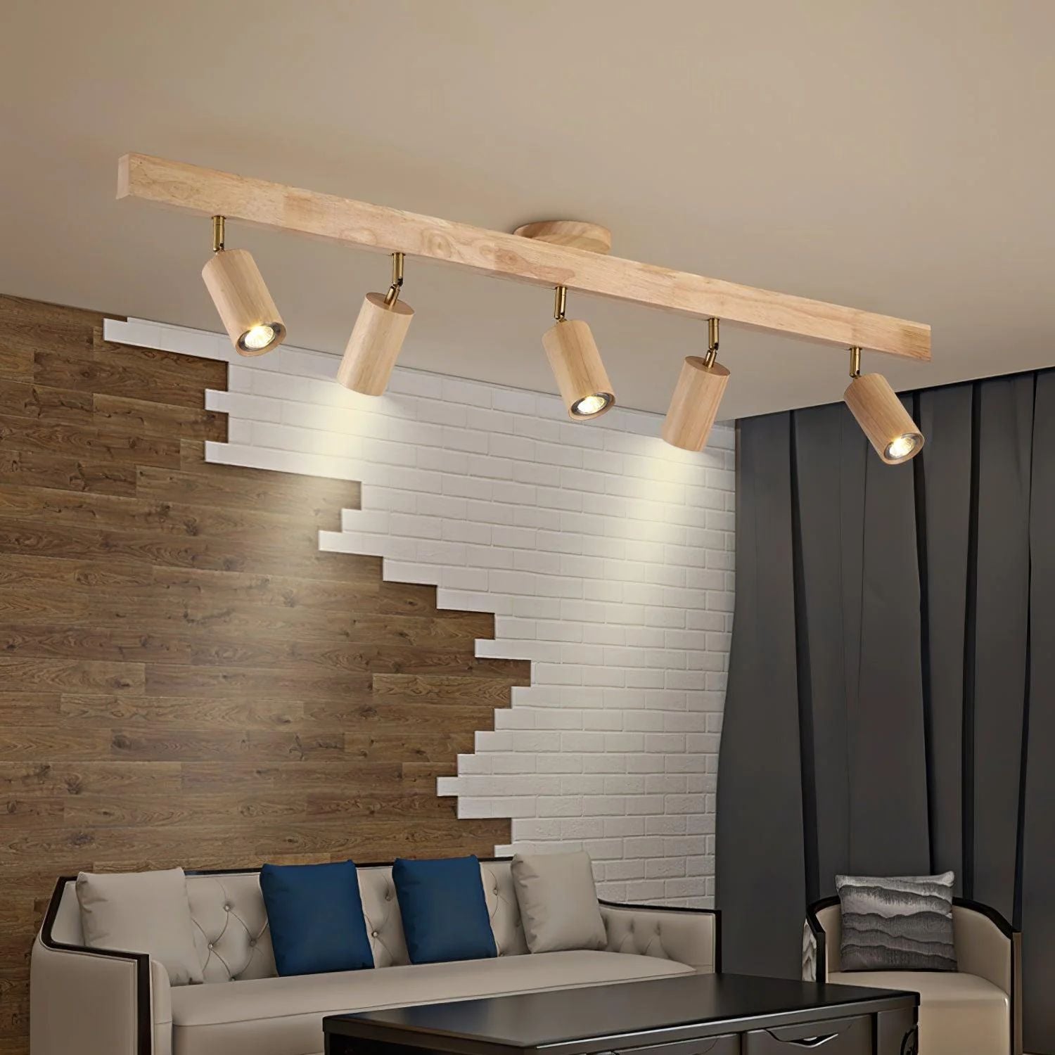 Plafonnier en bois Navelisse