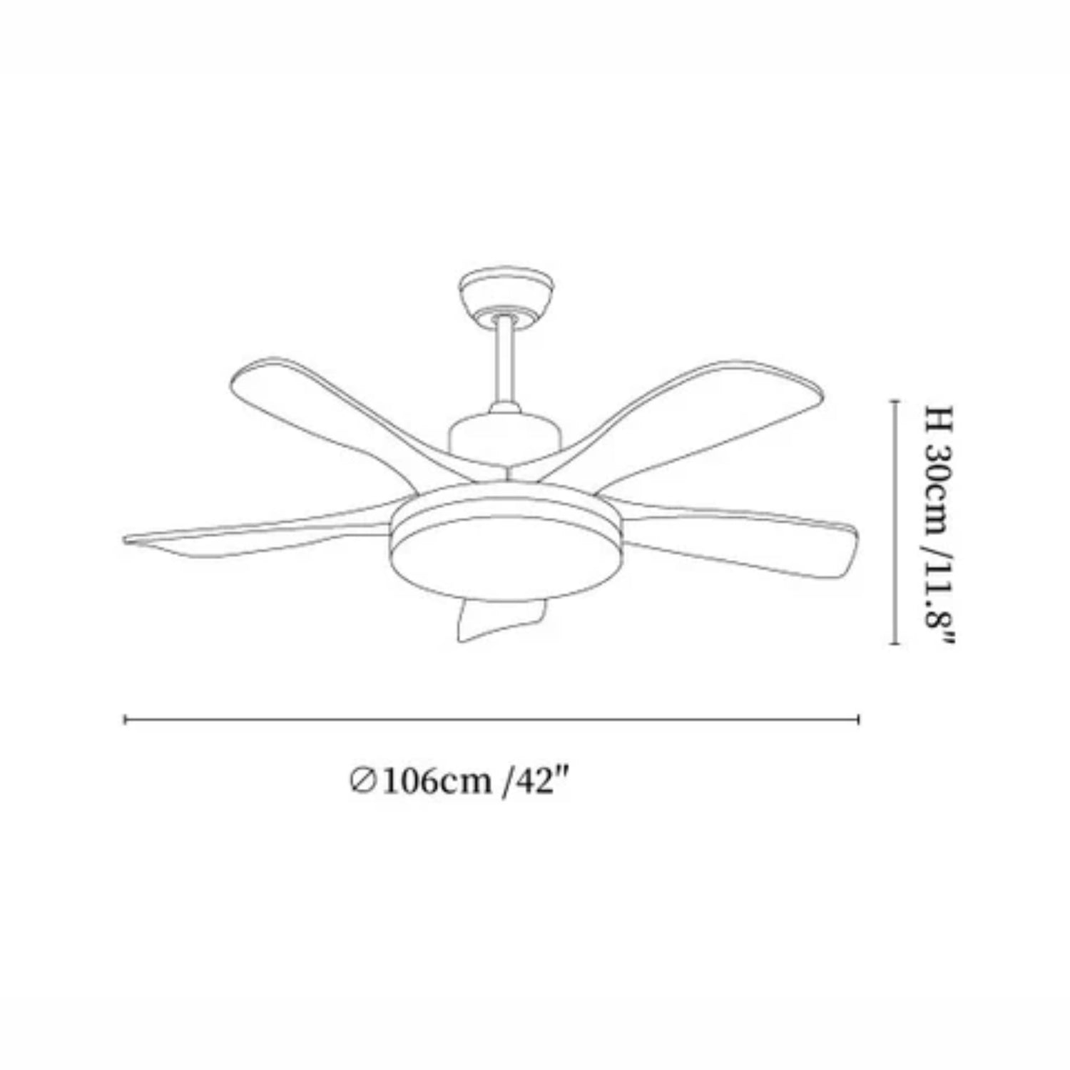 Ventilateur de plafond lumineux Movale