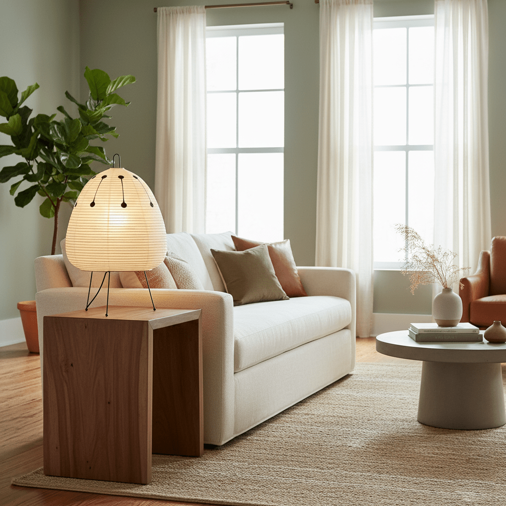 Lampe de table japonaise Pélvionalis