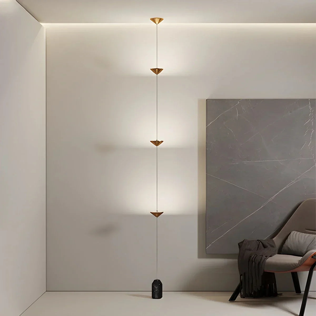 Lampe du sol au plafond Borain