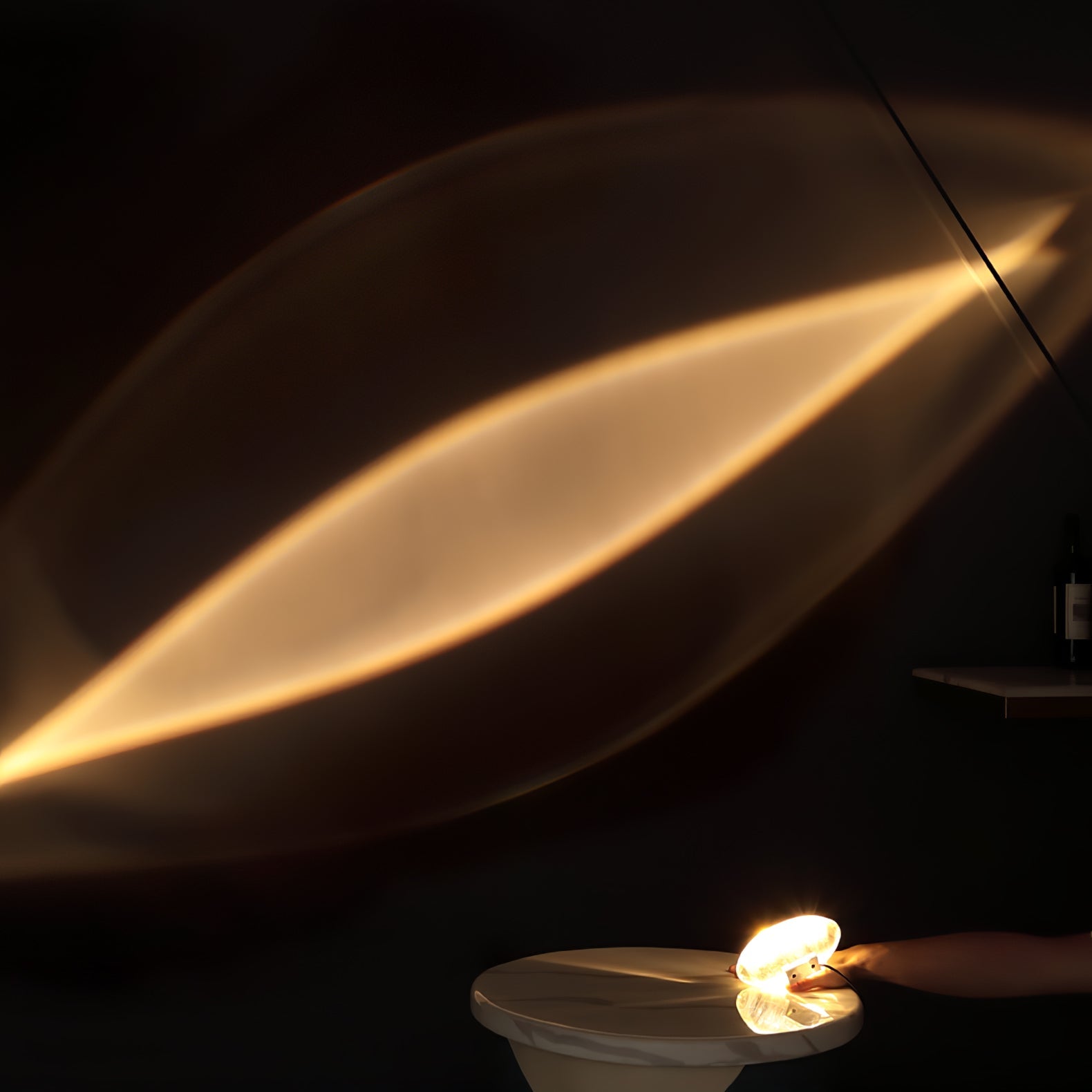 Lampe de table Velionne en cristal