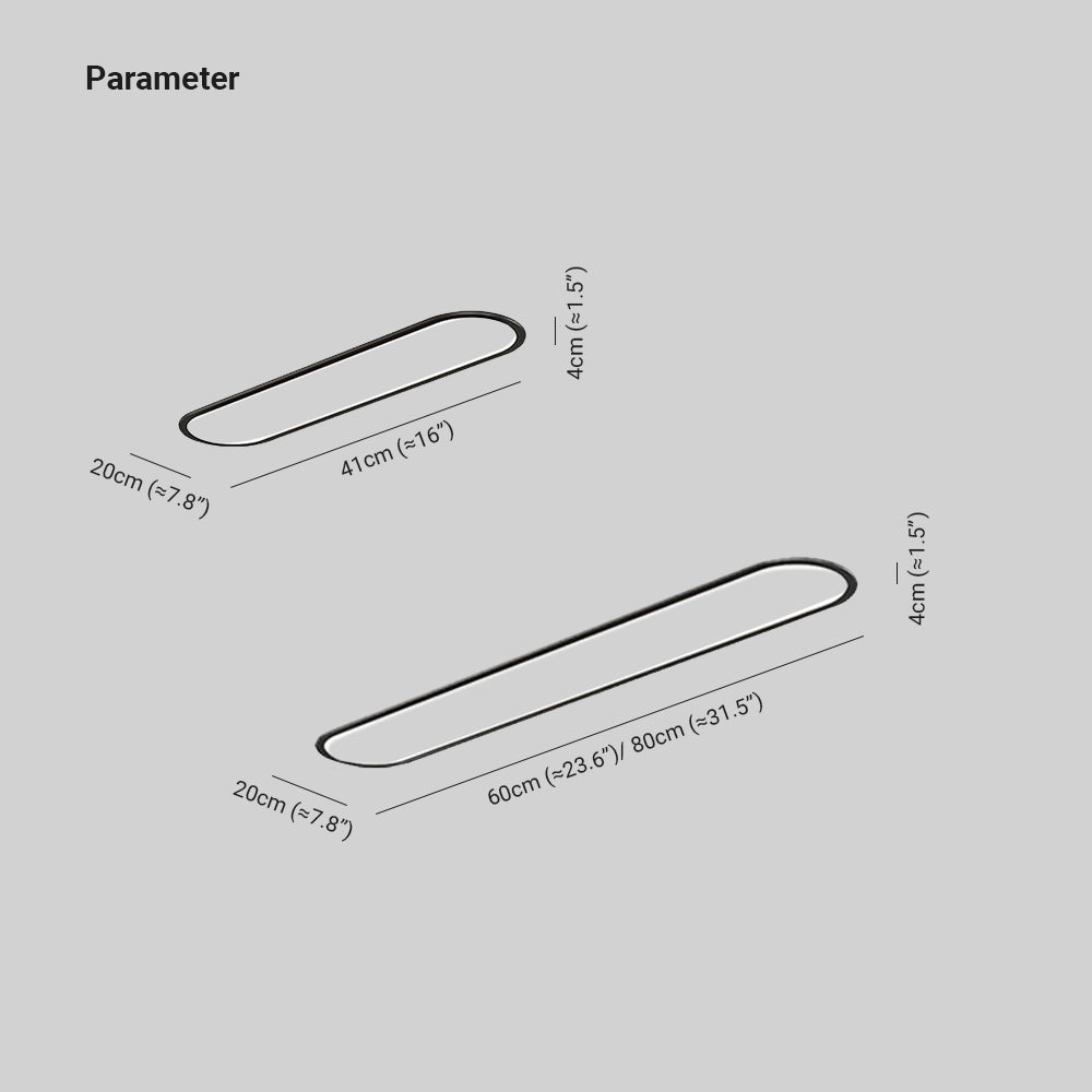 Plafonnier ovale Soldorya