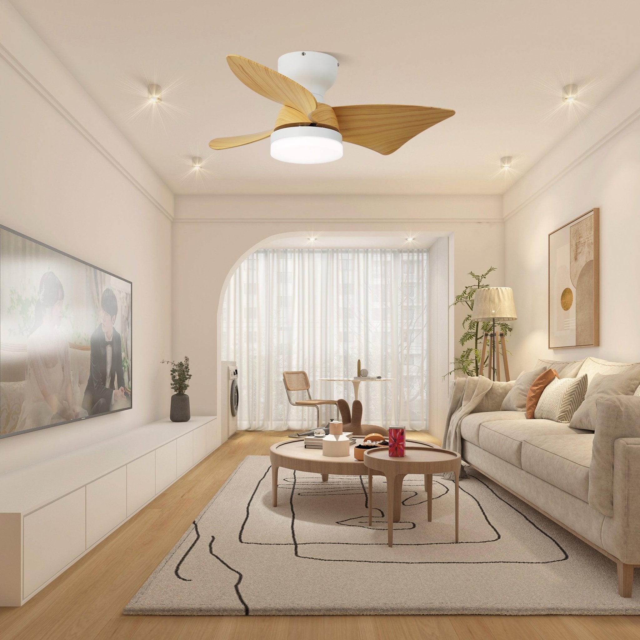 Plafonnier ventilateur Taéllya