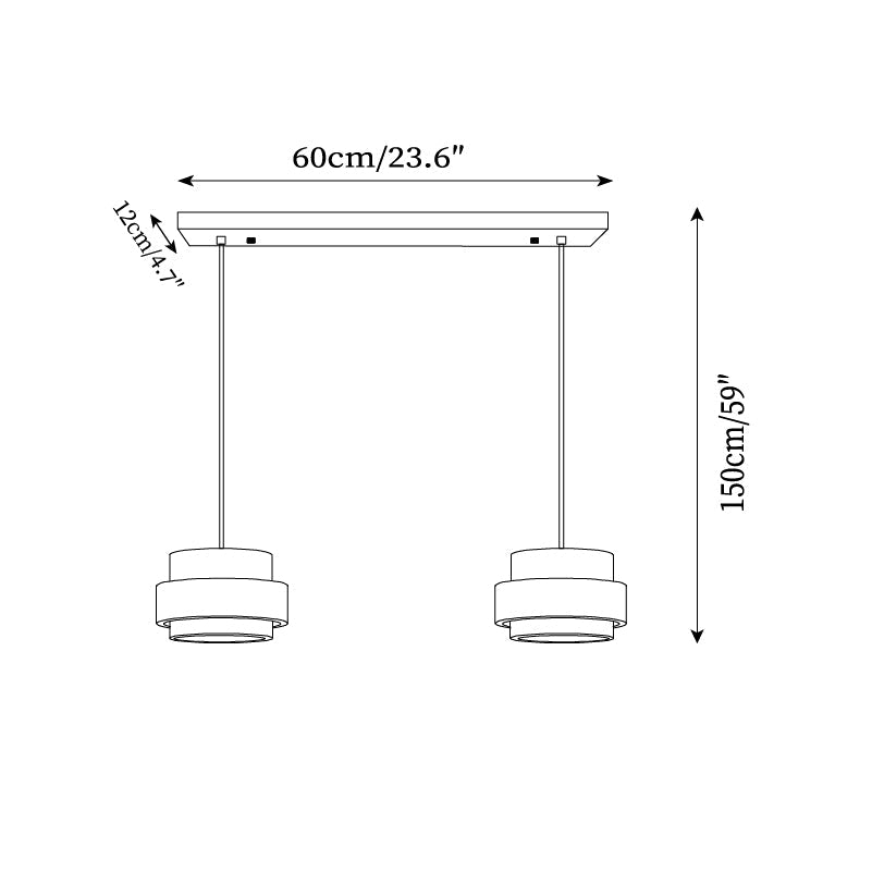 Suspension cylindrique Cellunemont