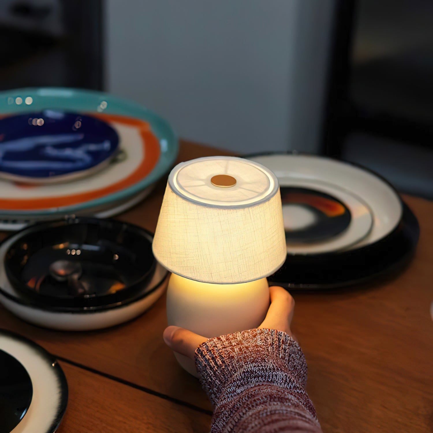 Lampe de table extérieure Toovenzo