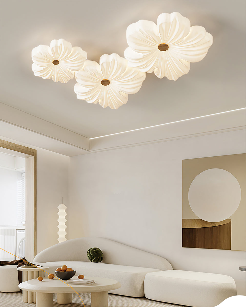 Plafonnier floral Toravéon
