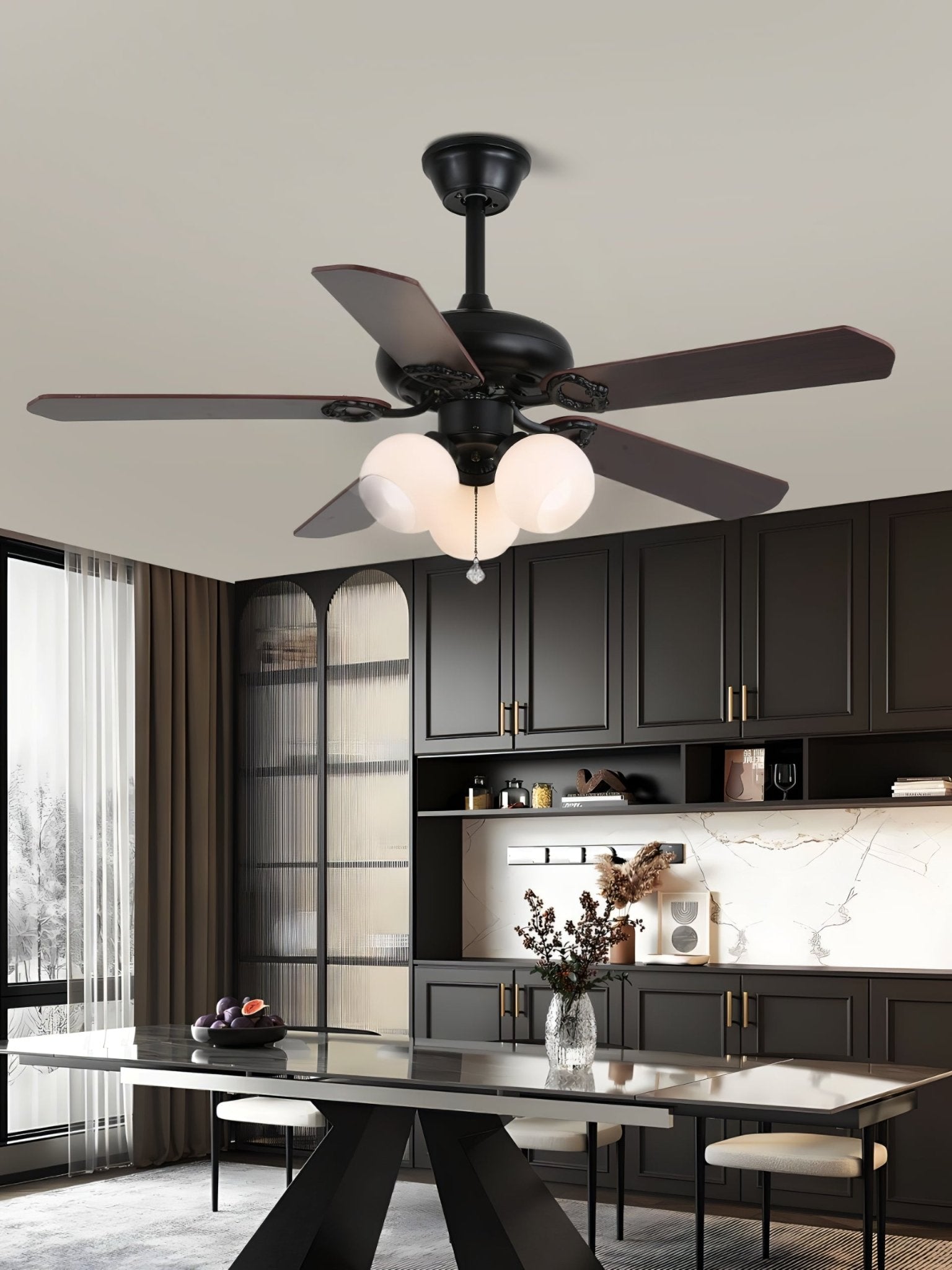 Plafonnier ventilateur vintage Nomaro