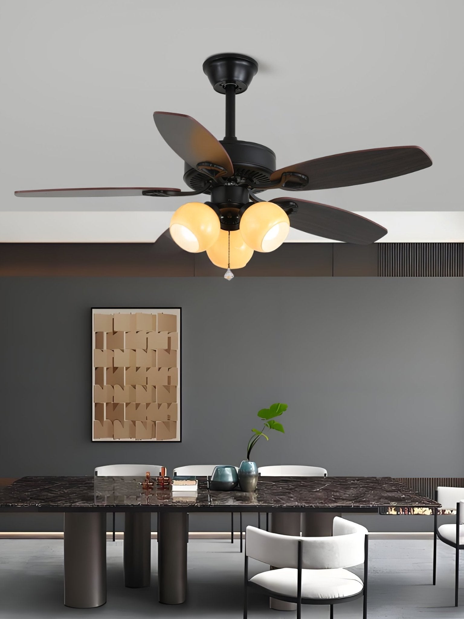 Plafonnier ventilateur vintage Nomaro