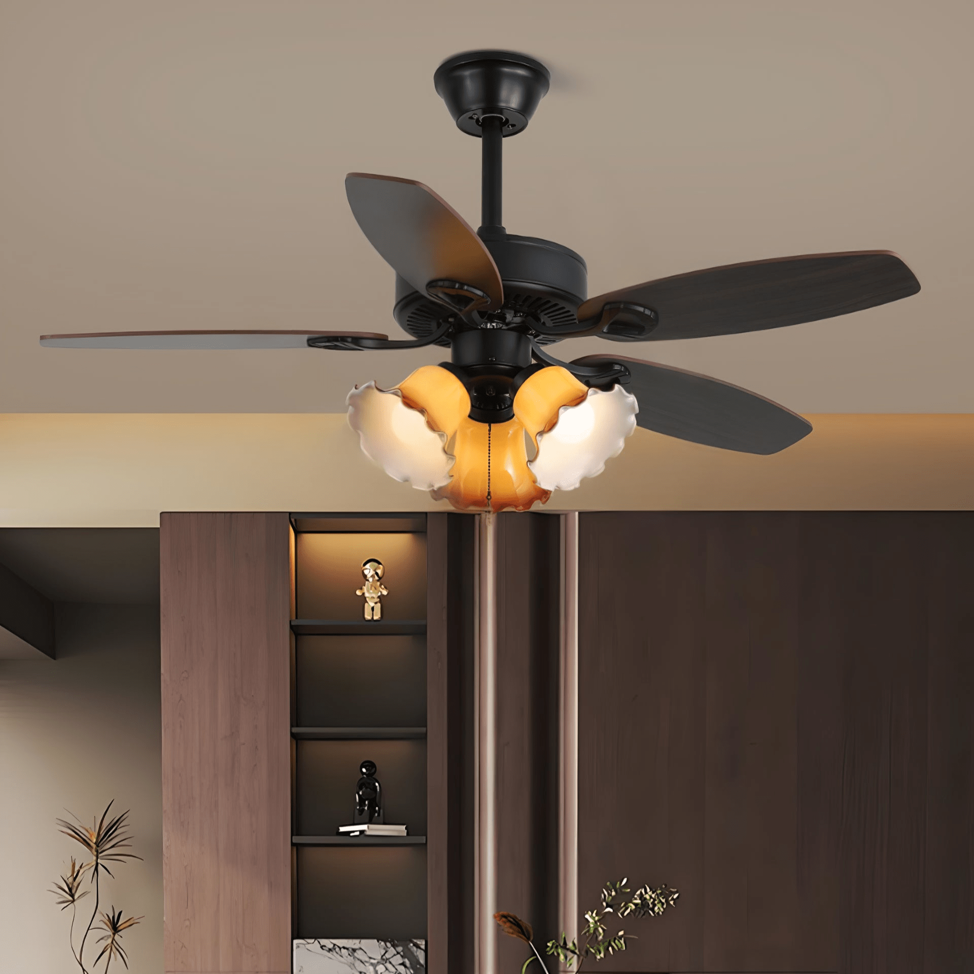 Plafonnier ventilateur vintage Nomaro