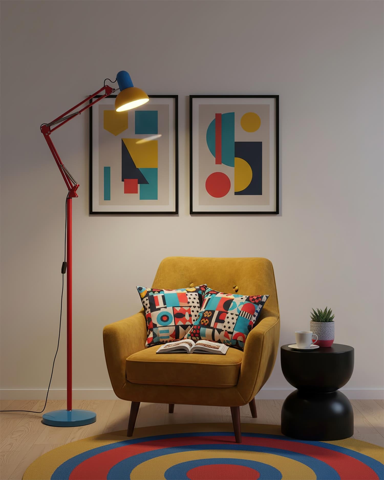 Lampadaire graphique Raviel