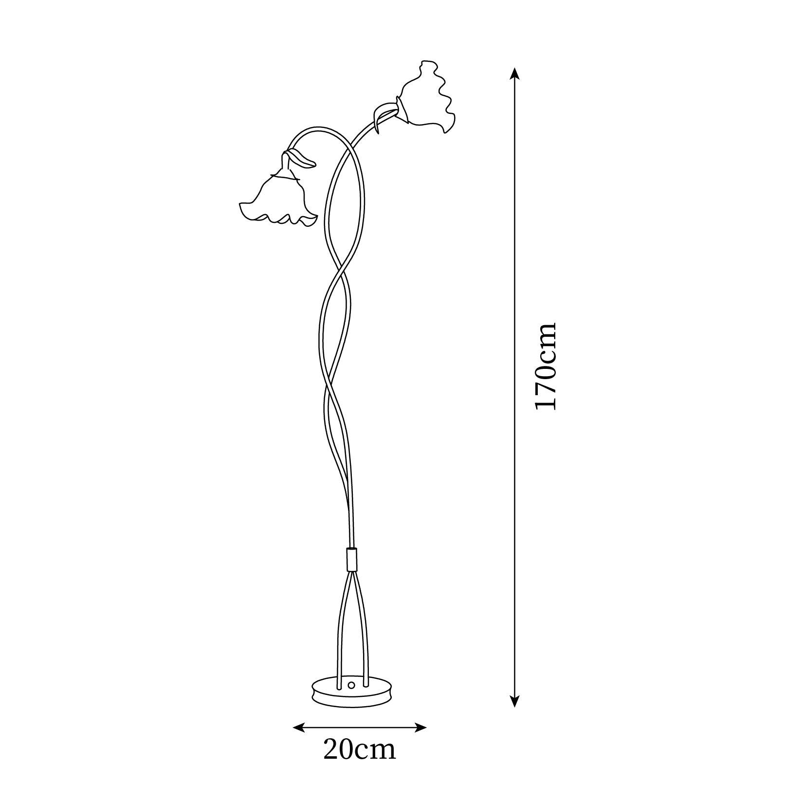 Lampadaire floral Viluxico