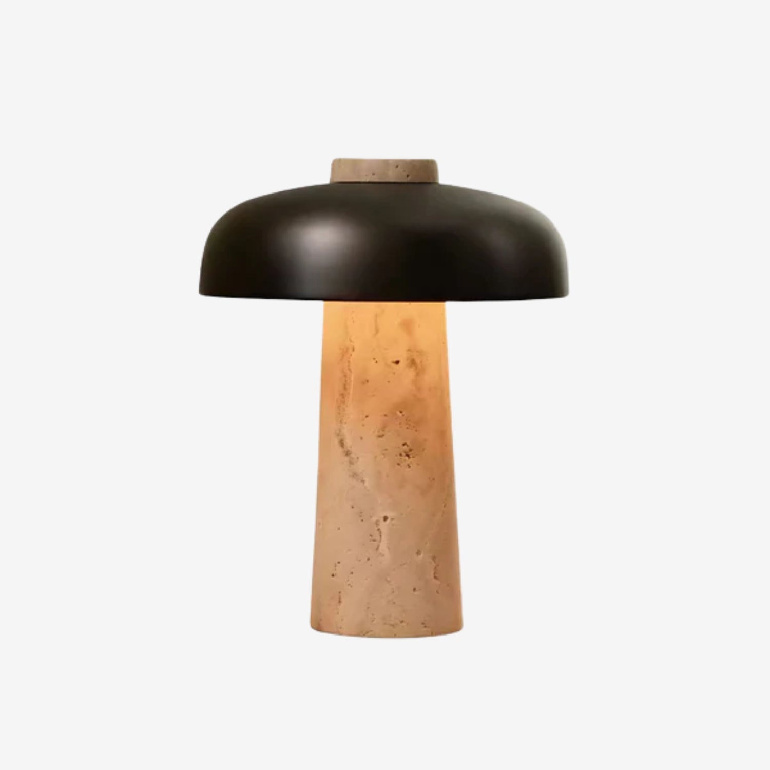 Lampe de table en travertin Solignac