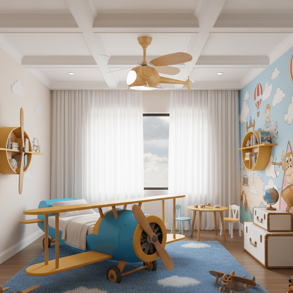 Ventilateur de plafond Skomo pour hélicoptère