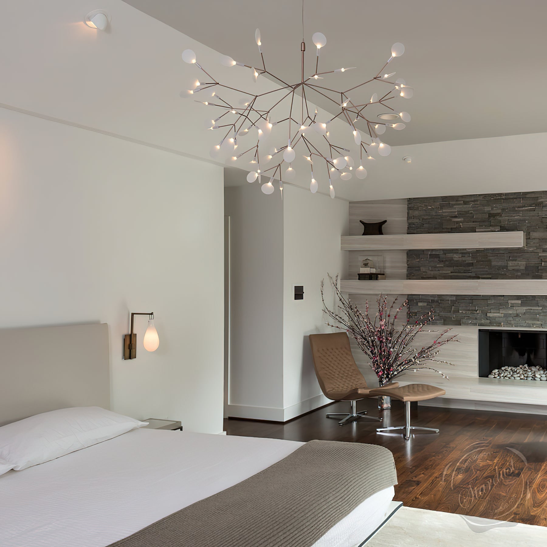 Lustre sculptural Iloreux
