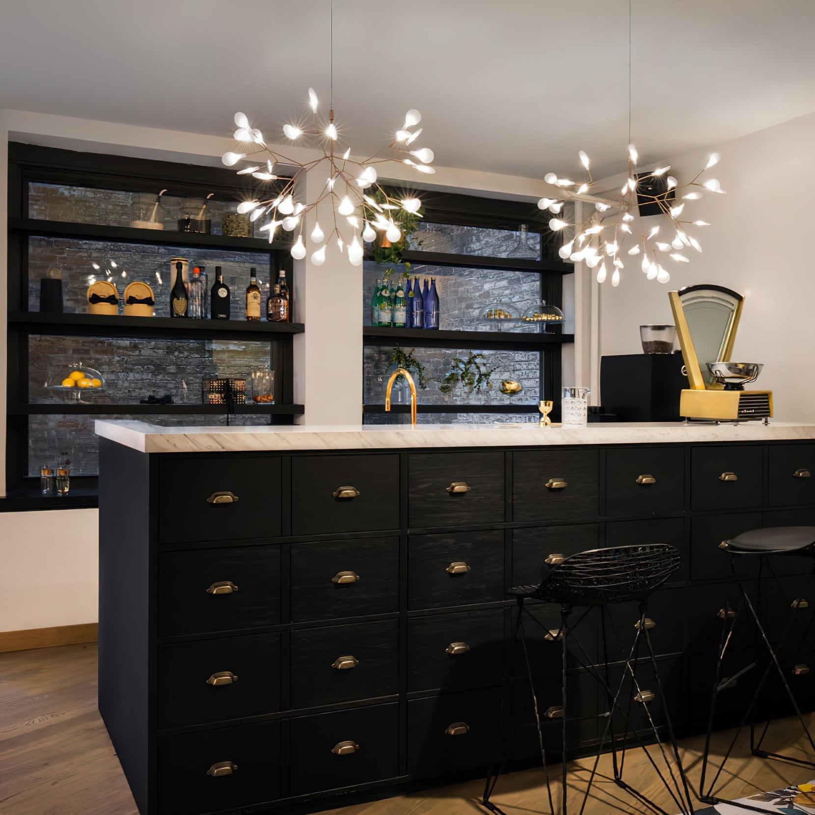 Lustre sculptural Iloreux