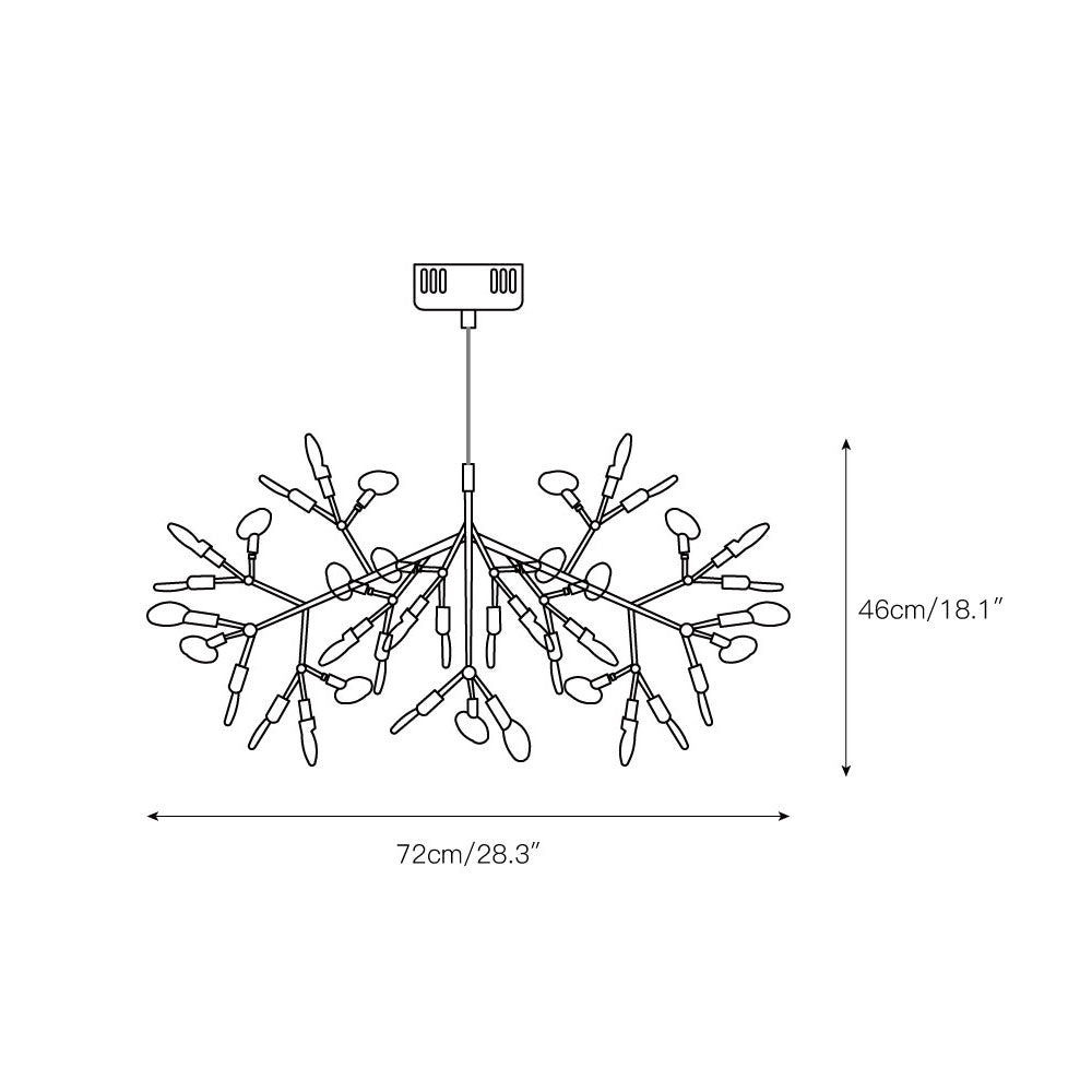 Lustre sculptural Iloreux