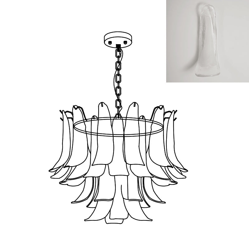 Lustre pétales Kecaléline