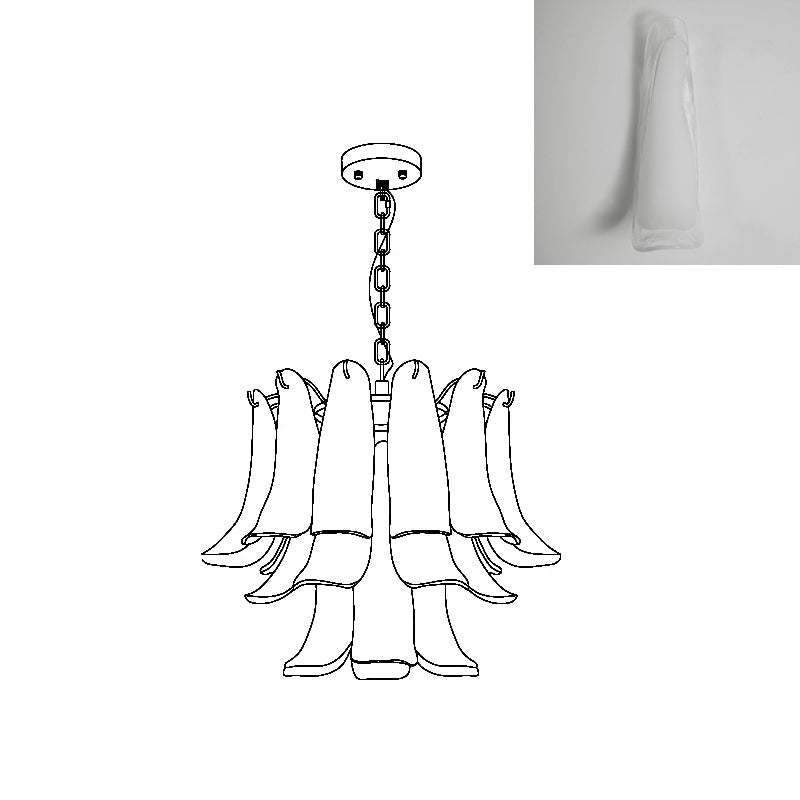 Lustre pétales Kecaléline