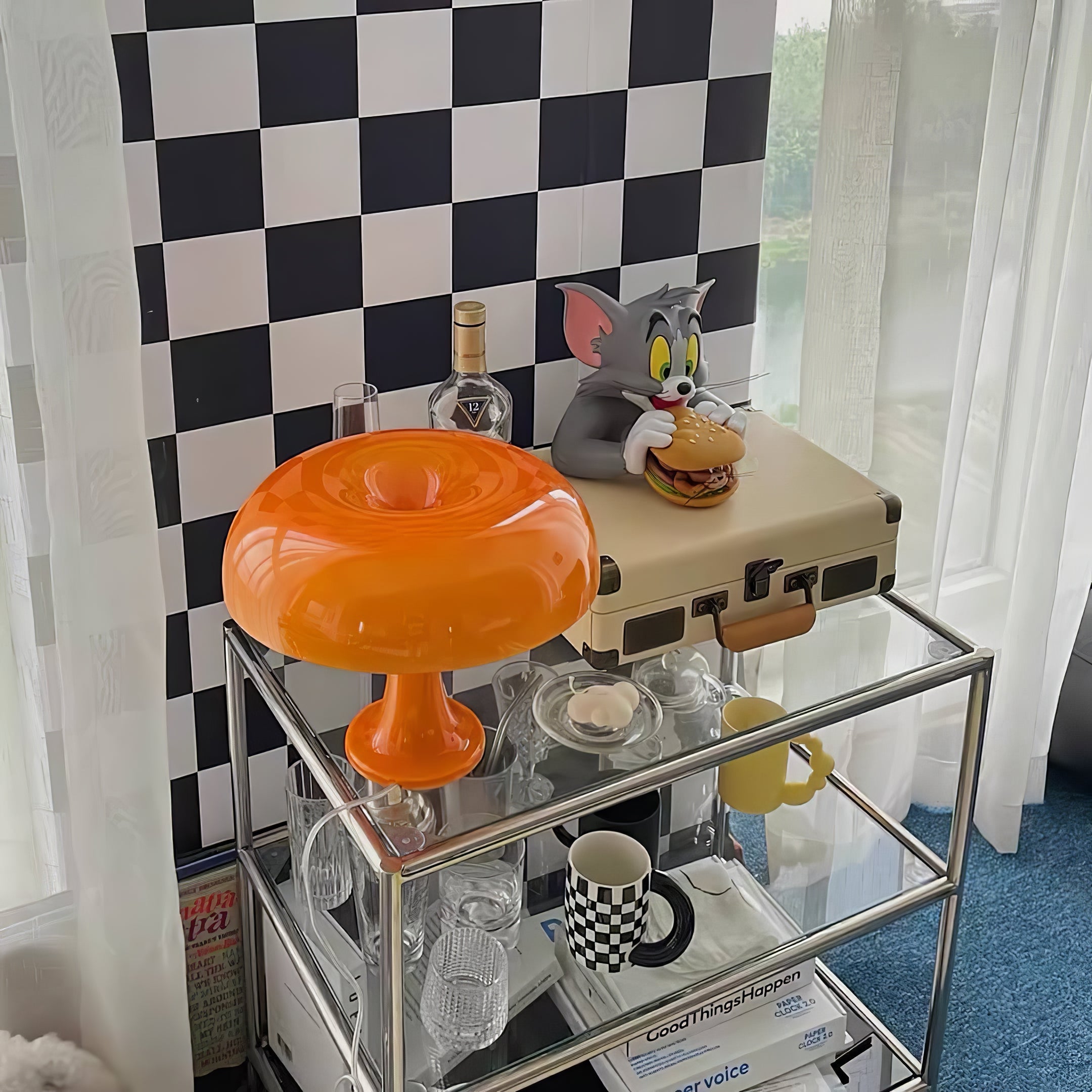 Lampe de table champignon Keoneno