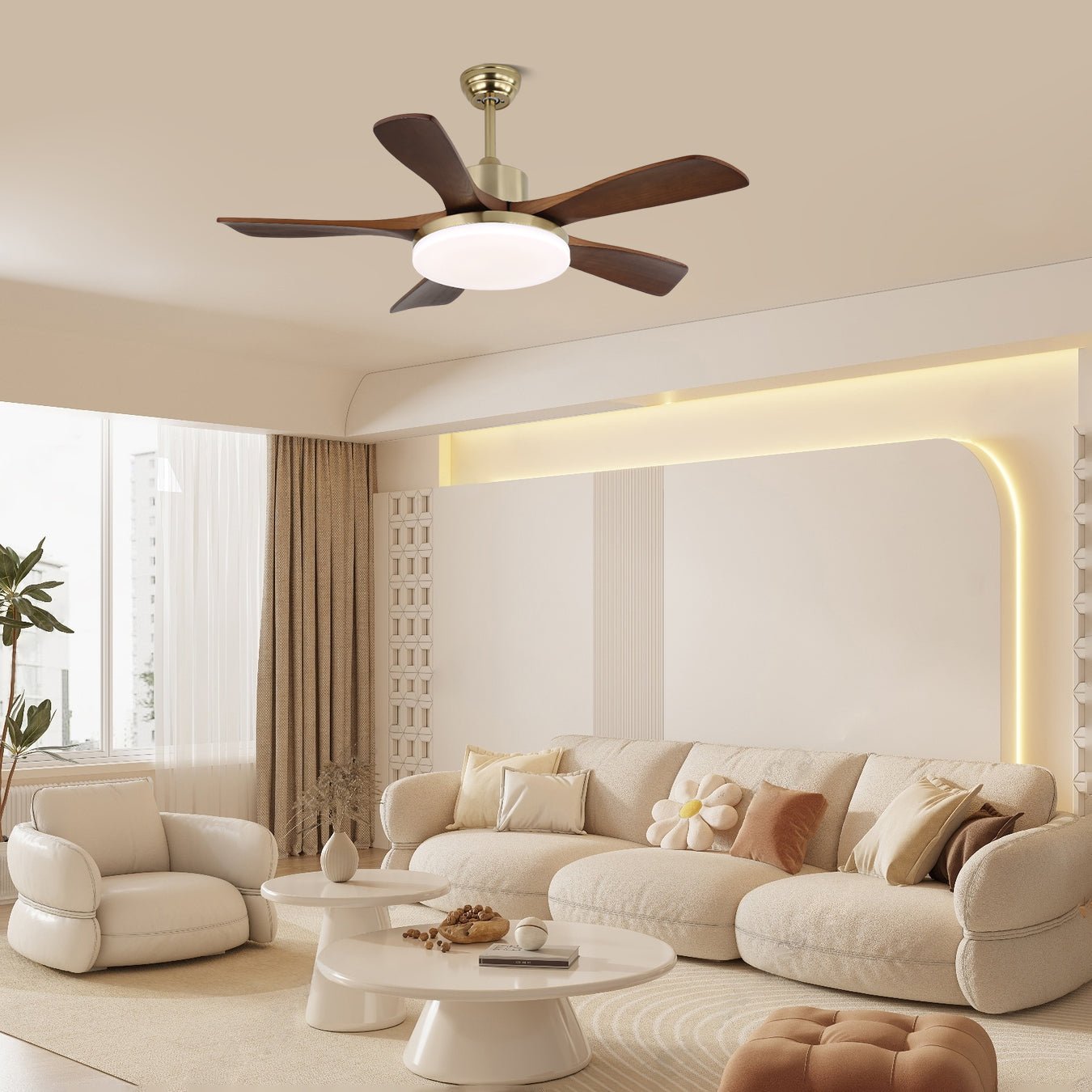 Plafonnier ventilateur Liaroris