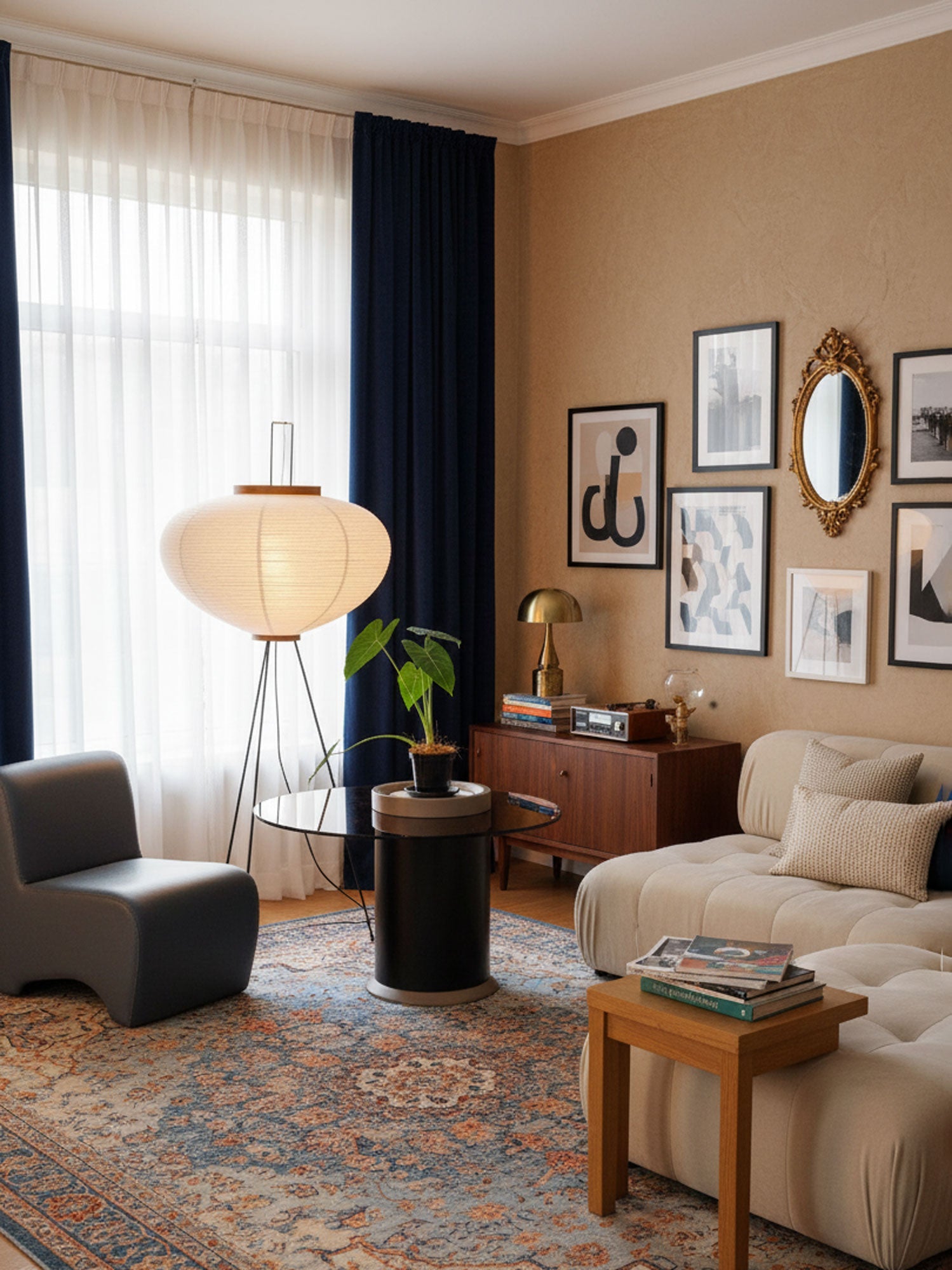 Lampadaire sculptural Taellella