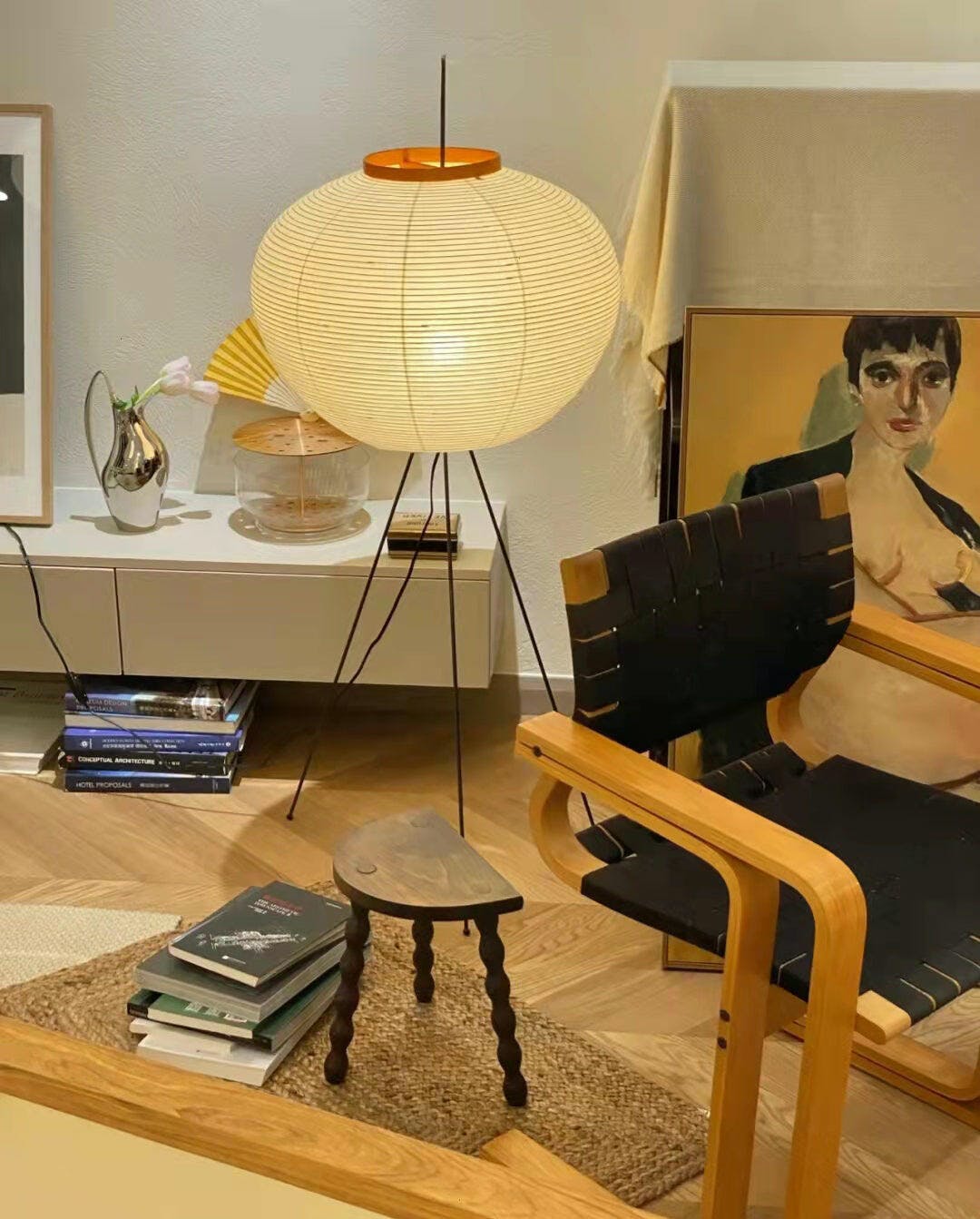 Lampadaire sculptural Taellella