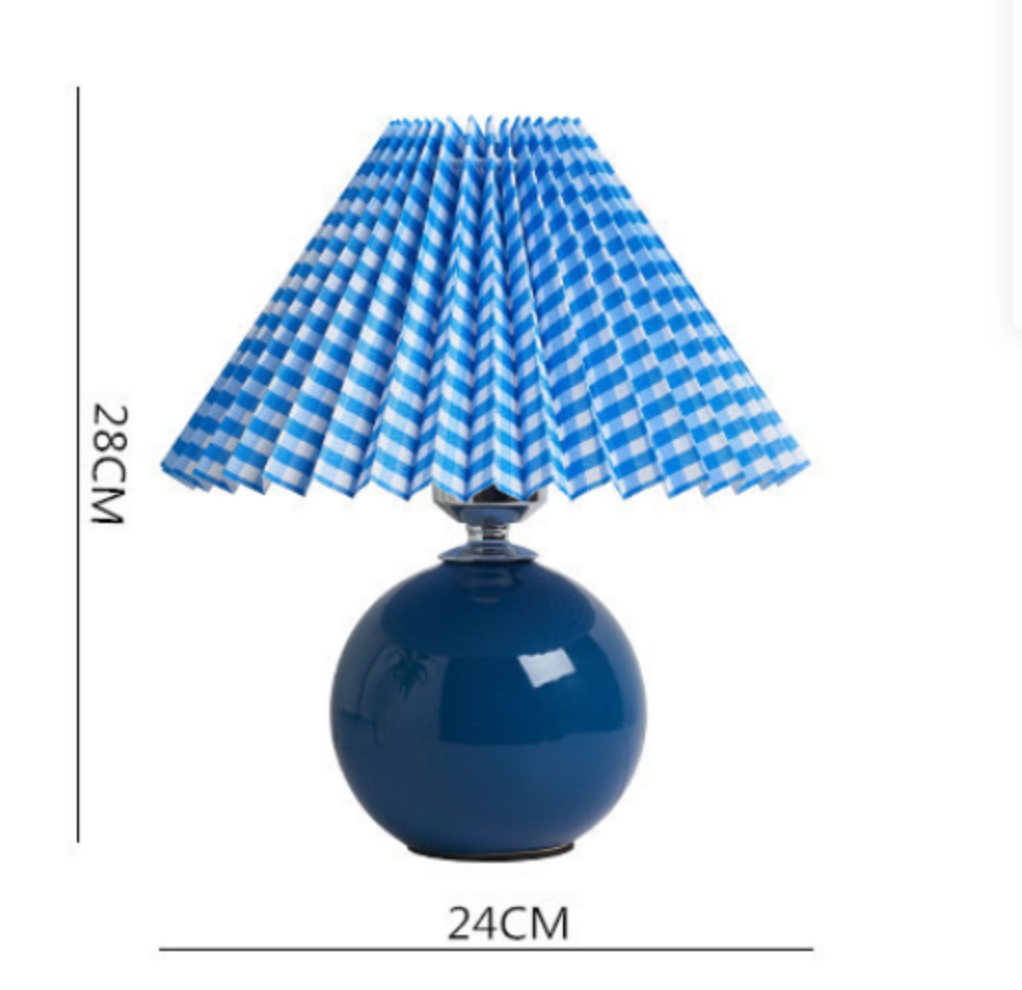 Lampe de table plissée Haionoris