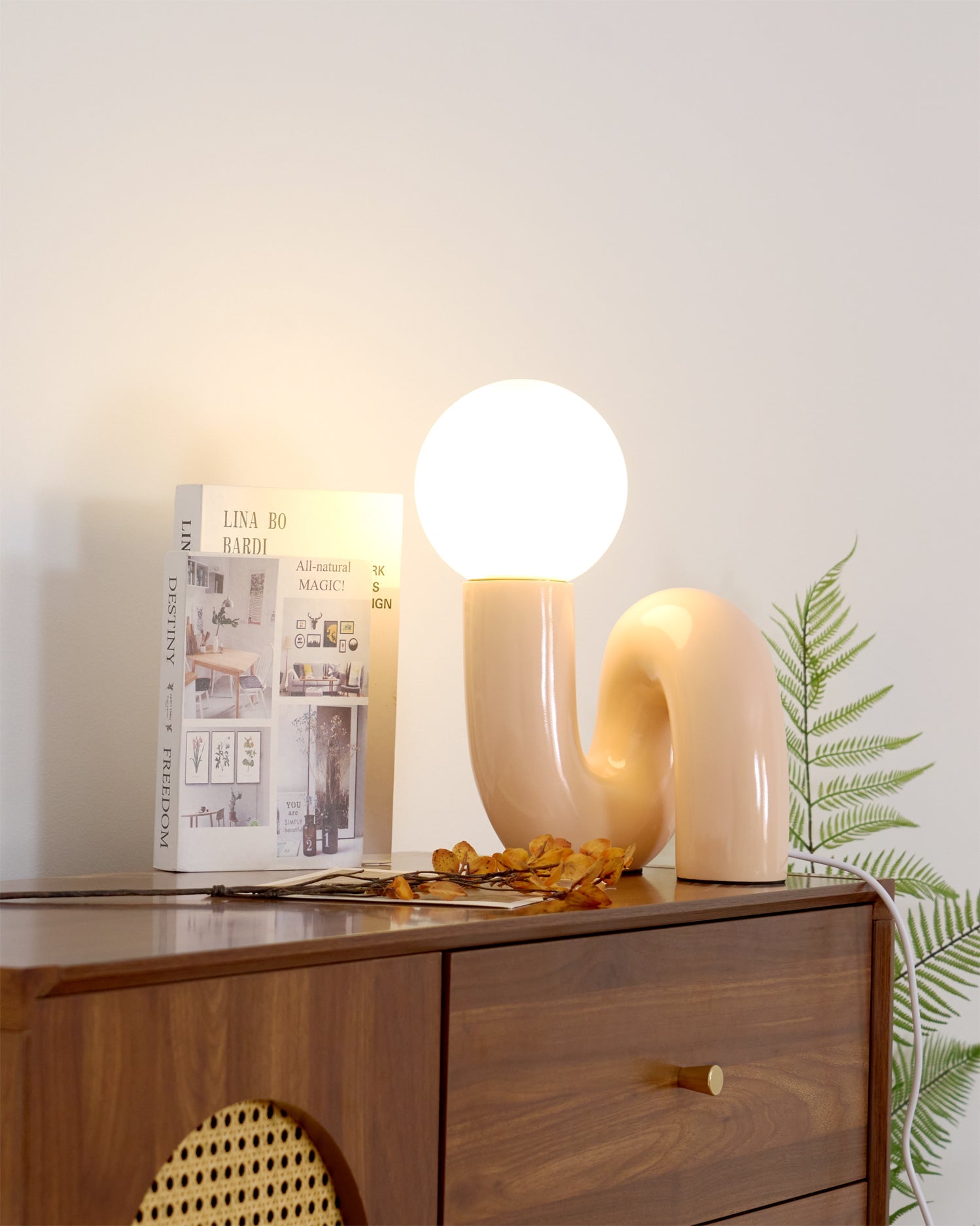 Lampe de table spirale Vaellorin