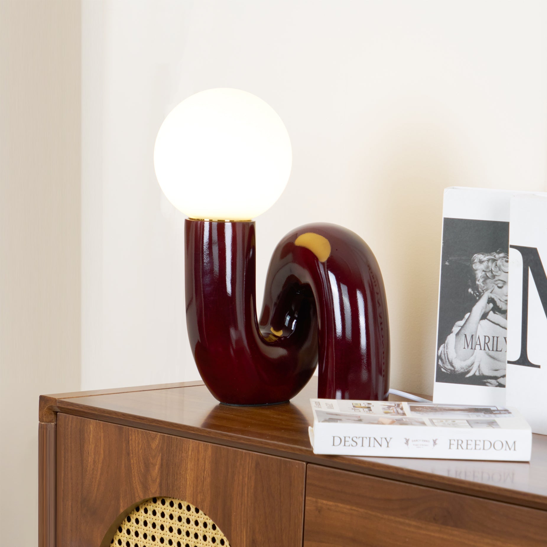 Lampe de table spirale Vaellorin