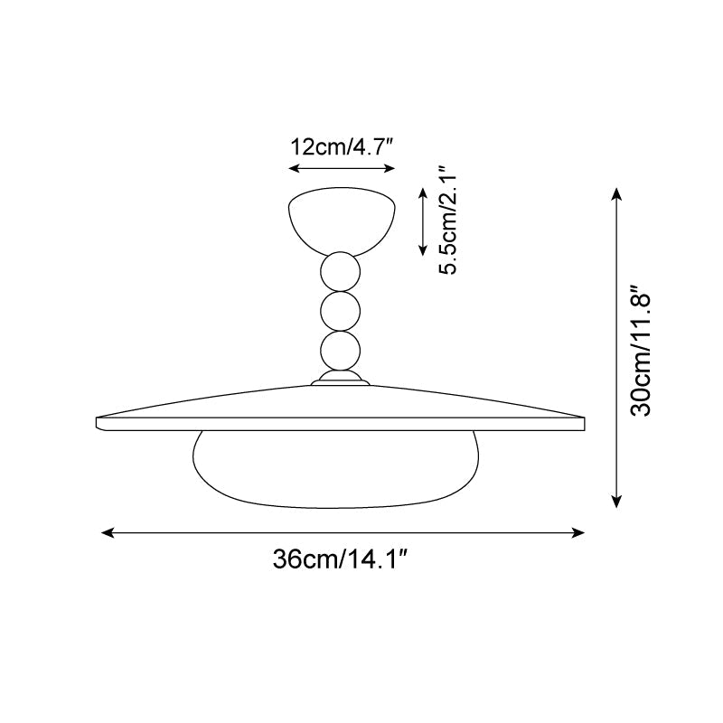 Plafonnier rond Norelaris