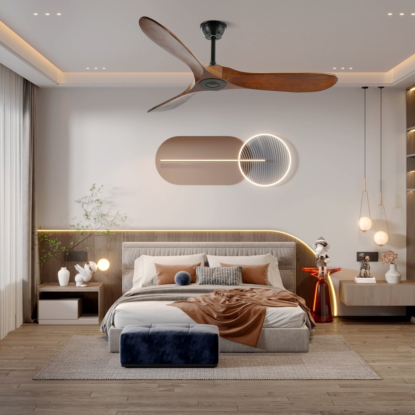 Aureza ventilateur de plafond bois - Valora Design