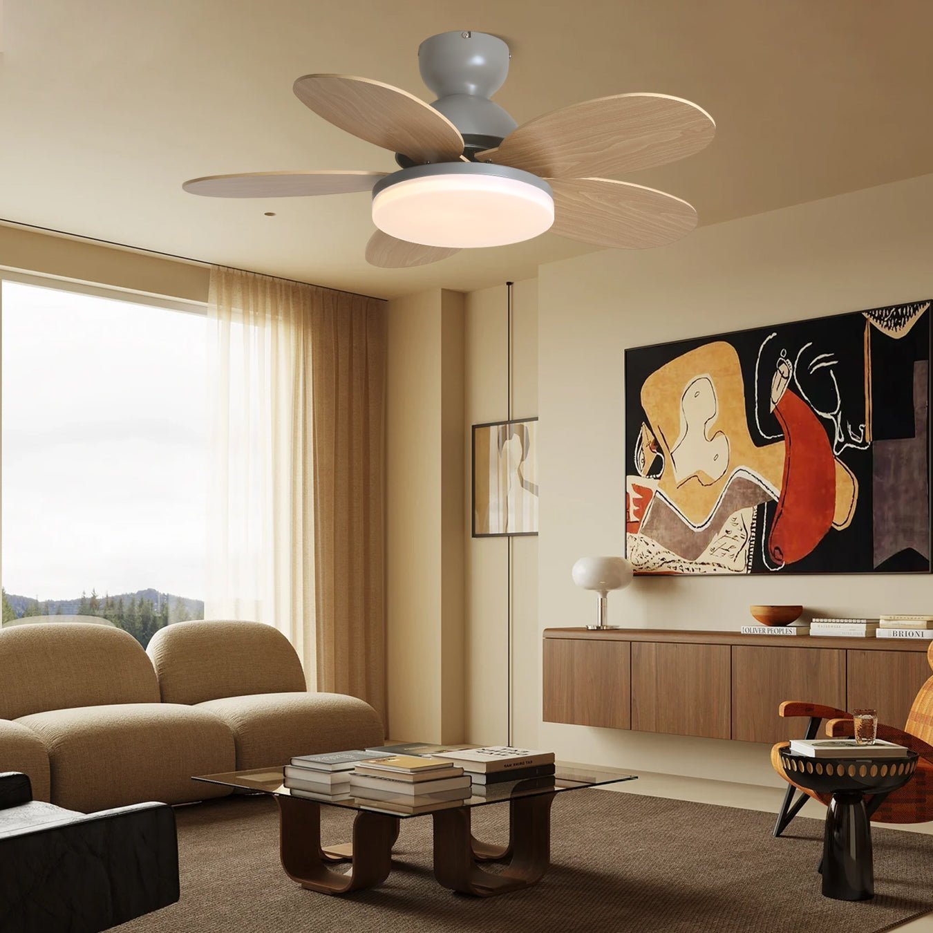 Delionne ventilateur de plafond bois - Valora Design