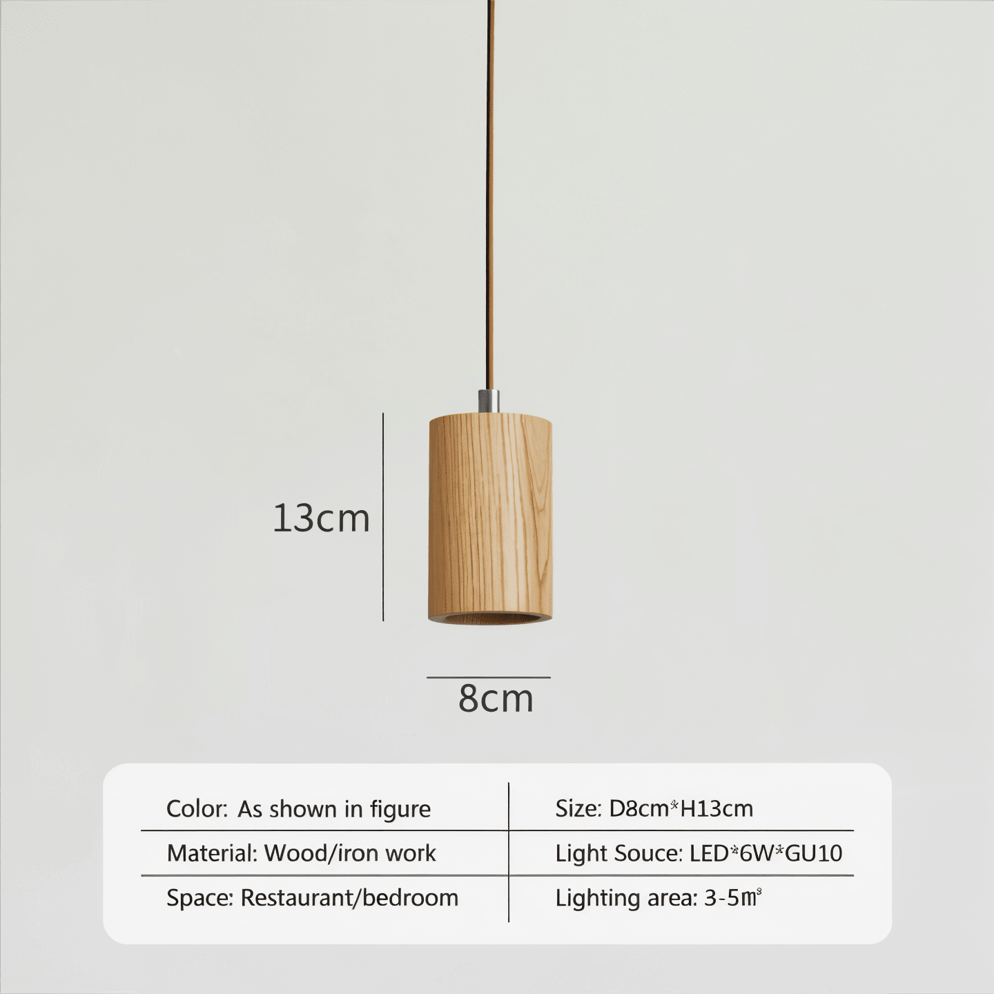 Kenira suspension bois - Valora Design