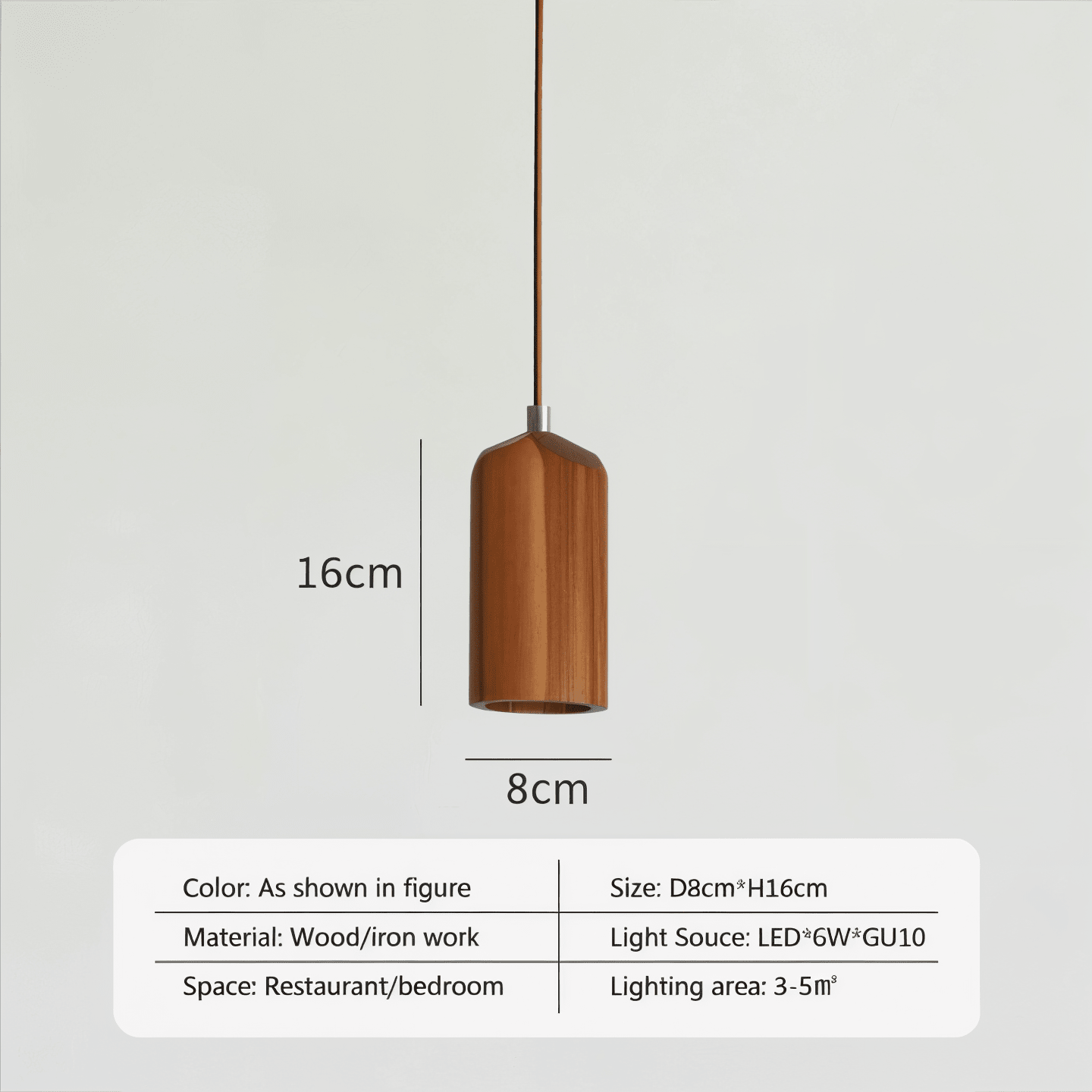 Kenira suspension bois - Valora Design