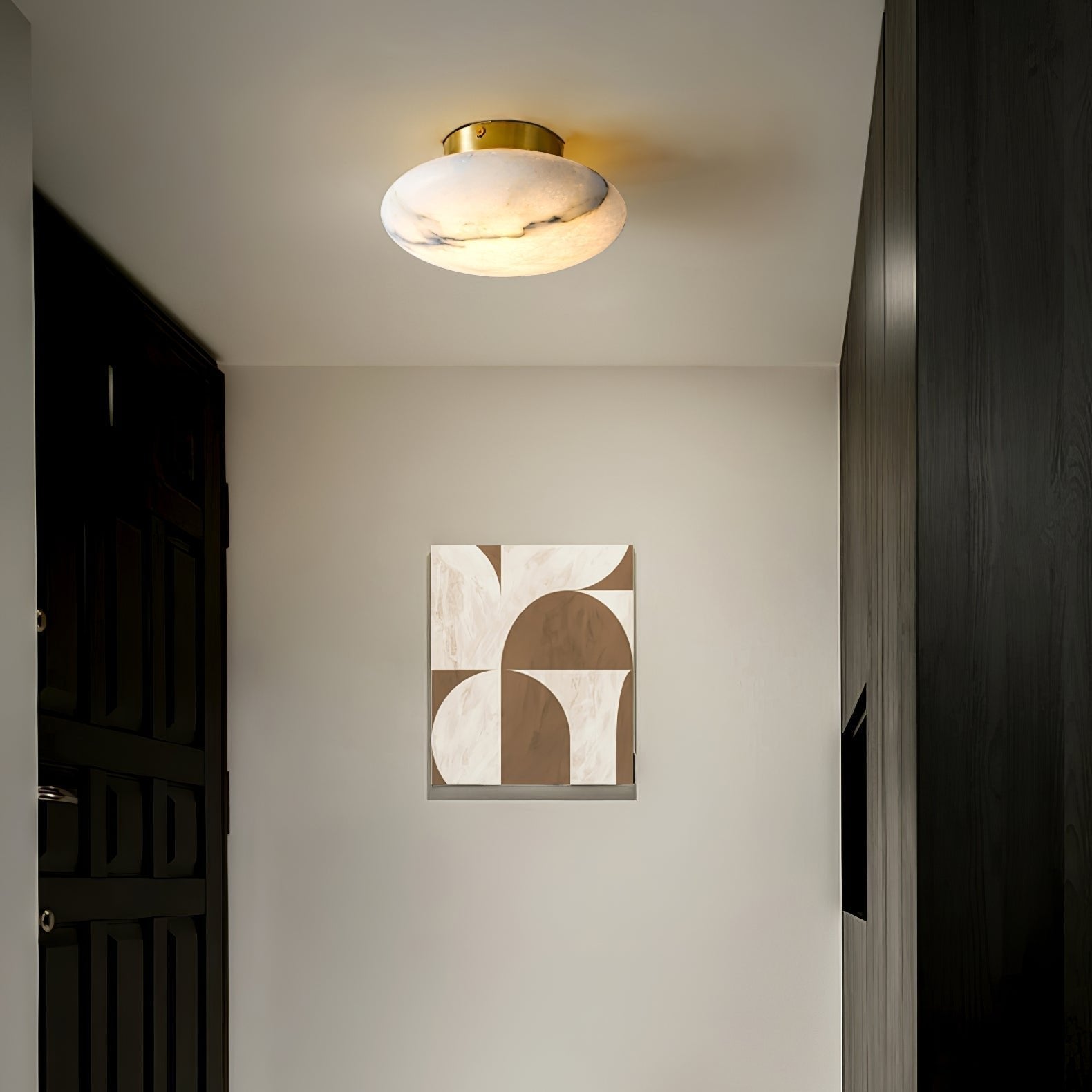 Mélion plafonnier albâtre - Valora Design