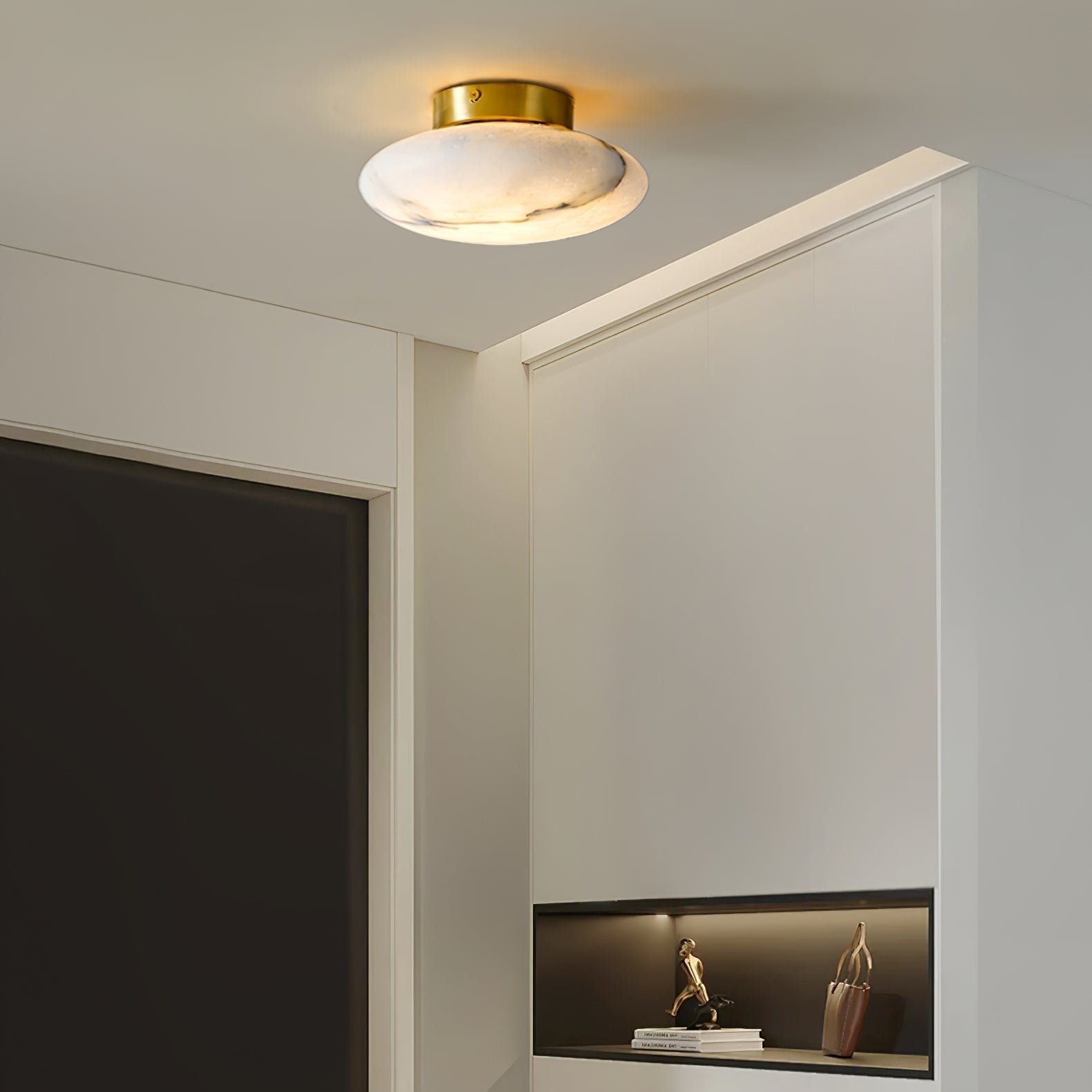 Mélion plafonnier albâtre - Valora Design