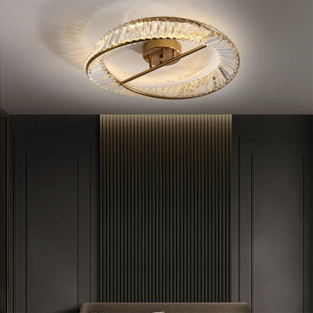 Monéa plafonnier cristal - Valora Design
