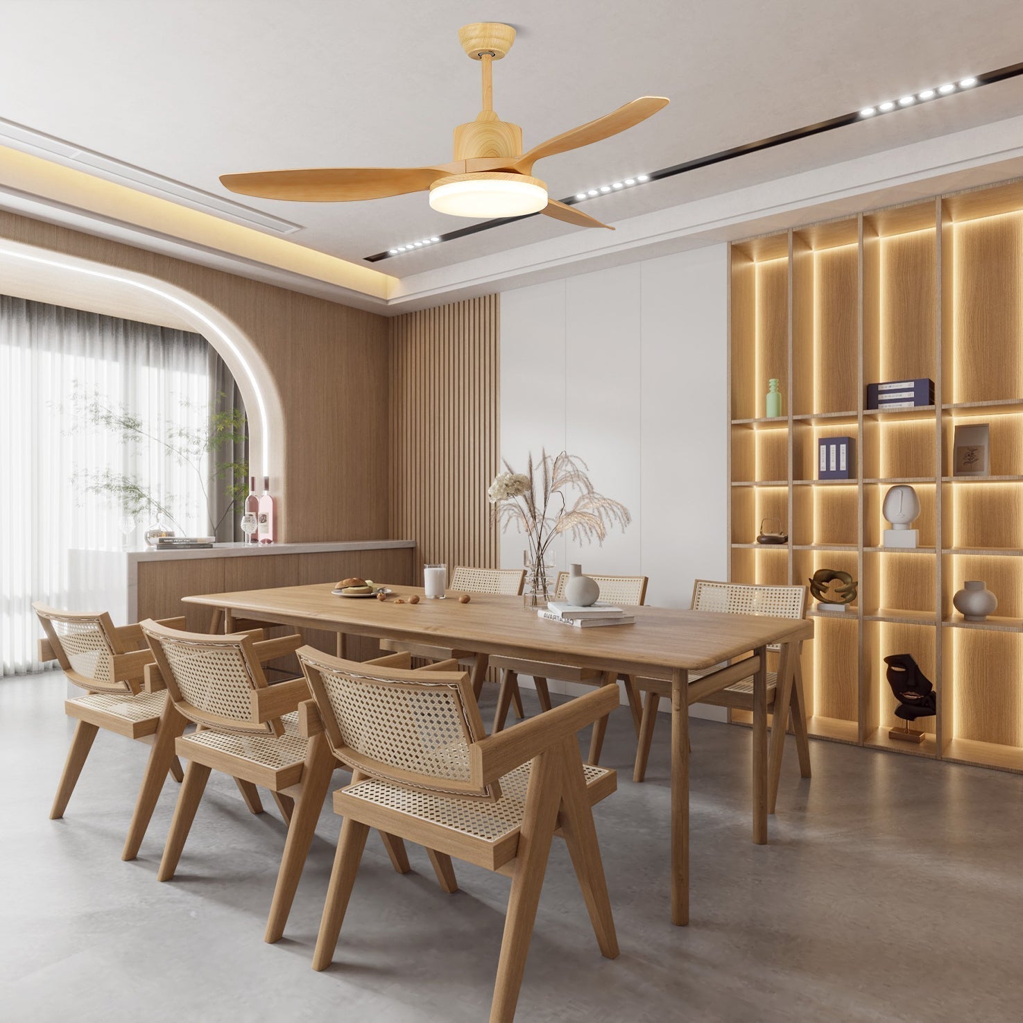 Moréa ventilateur de plafond bois - Valora Design