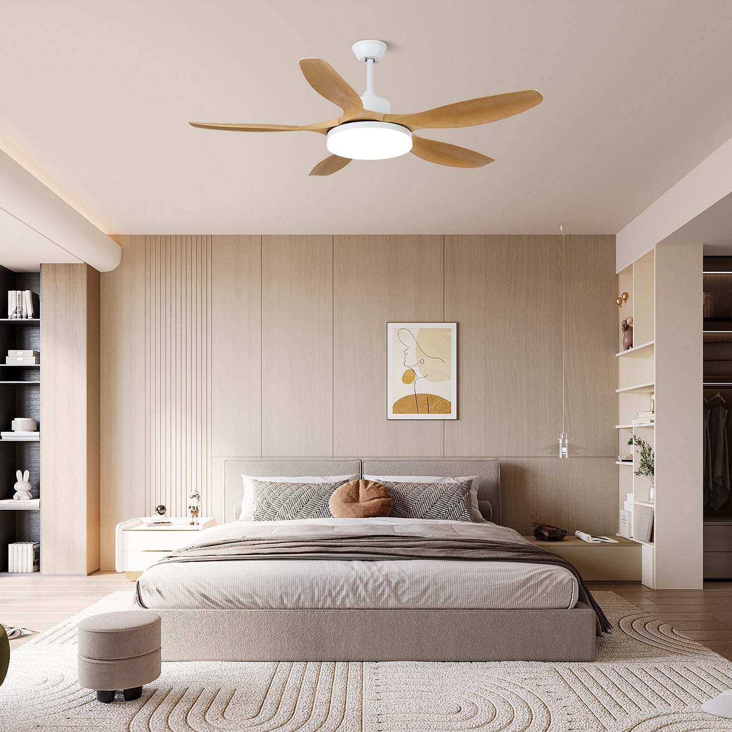 Moréa ventilateur de plafond bois - Valora Design