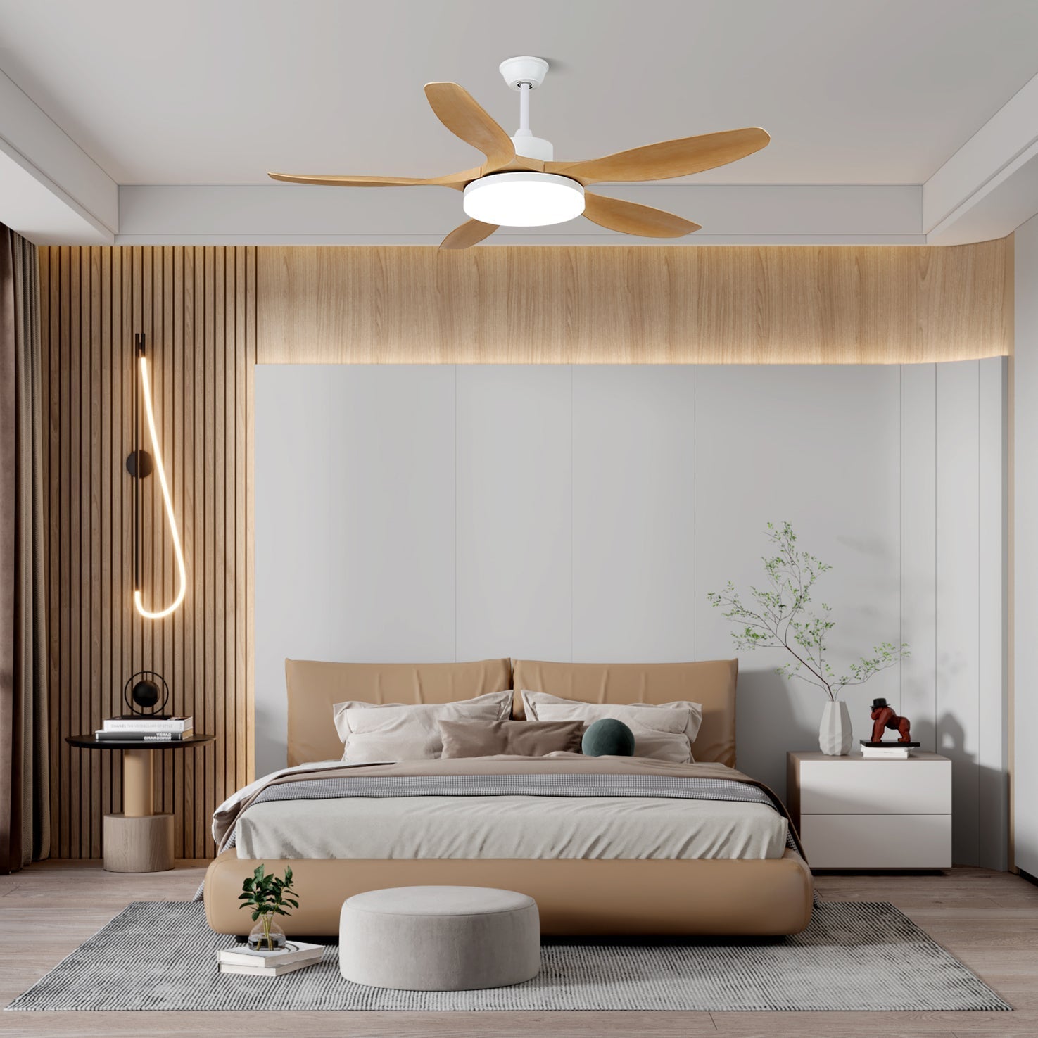 Moréa ventilateur de plafond bois - Valora Design