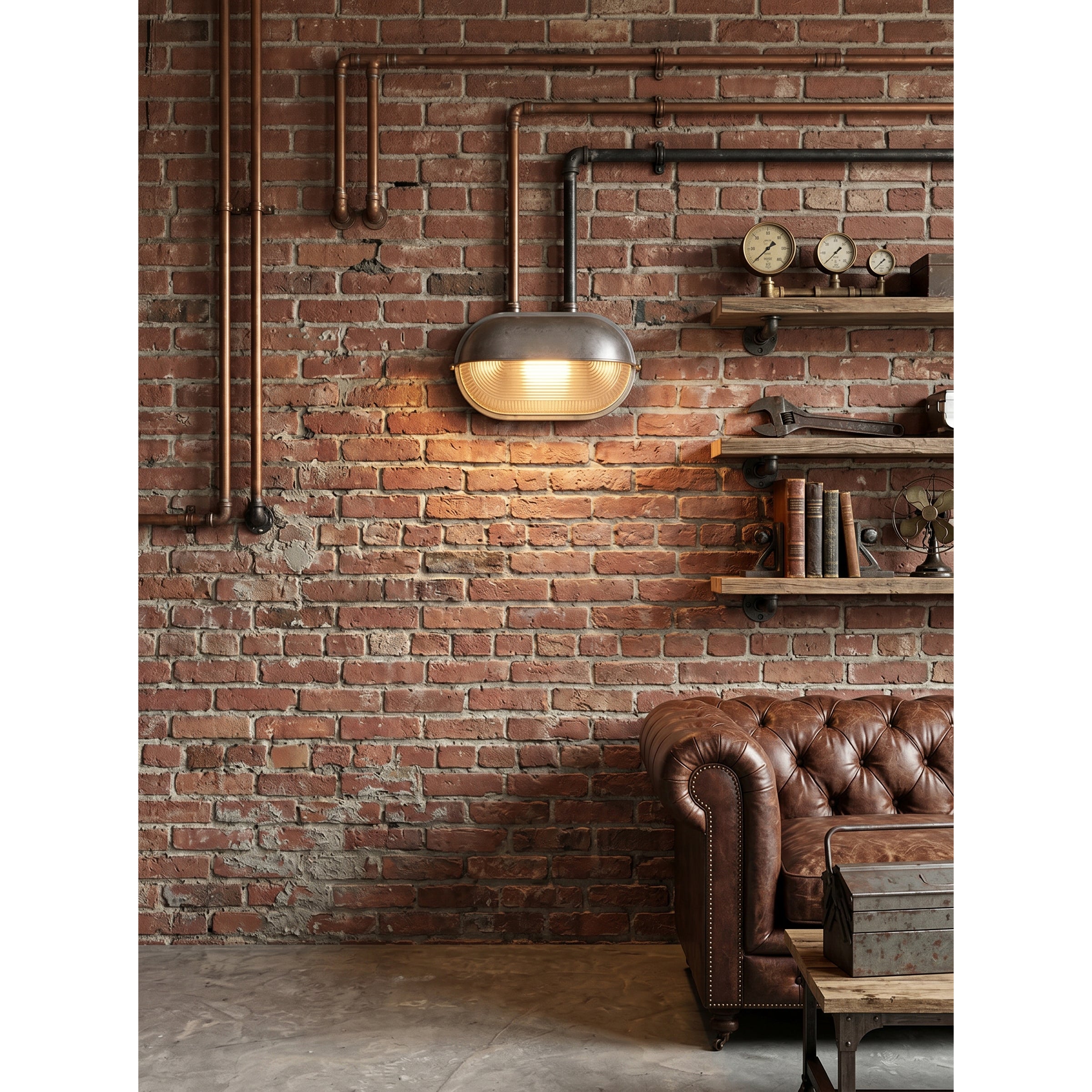Applique murale industrielle Vicoreux