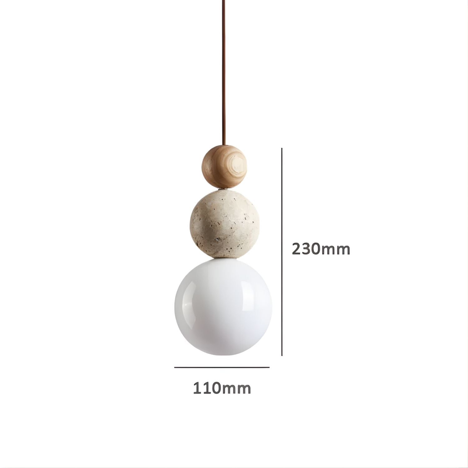 Olyra suspension travertin - Valora Design