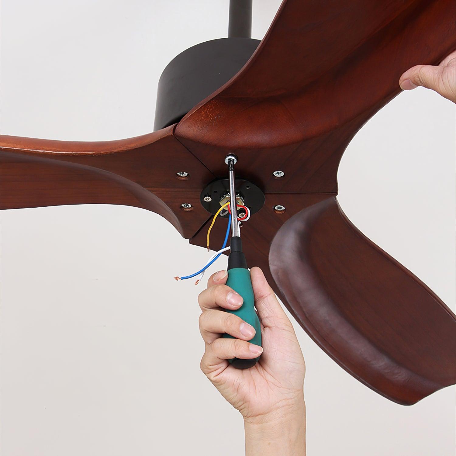 Salore ventilateur de plafond bois - Valora Design